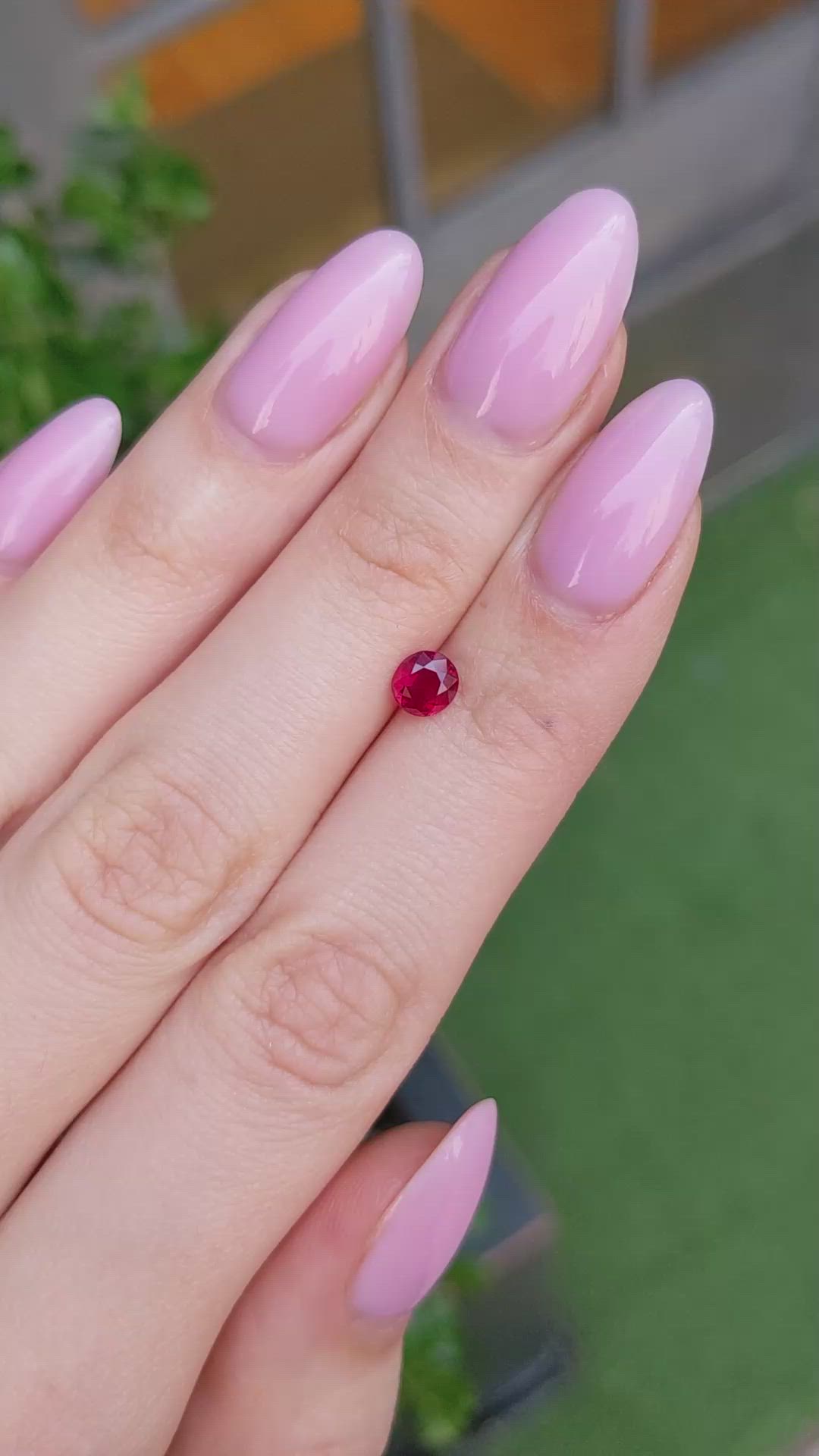 0.75 Ct. Ruby from Mozambique Size Video
