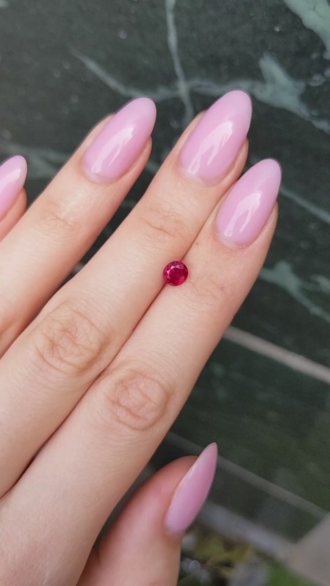 0.75 Ct. Ruby from Mozambique Size Video