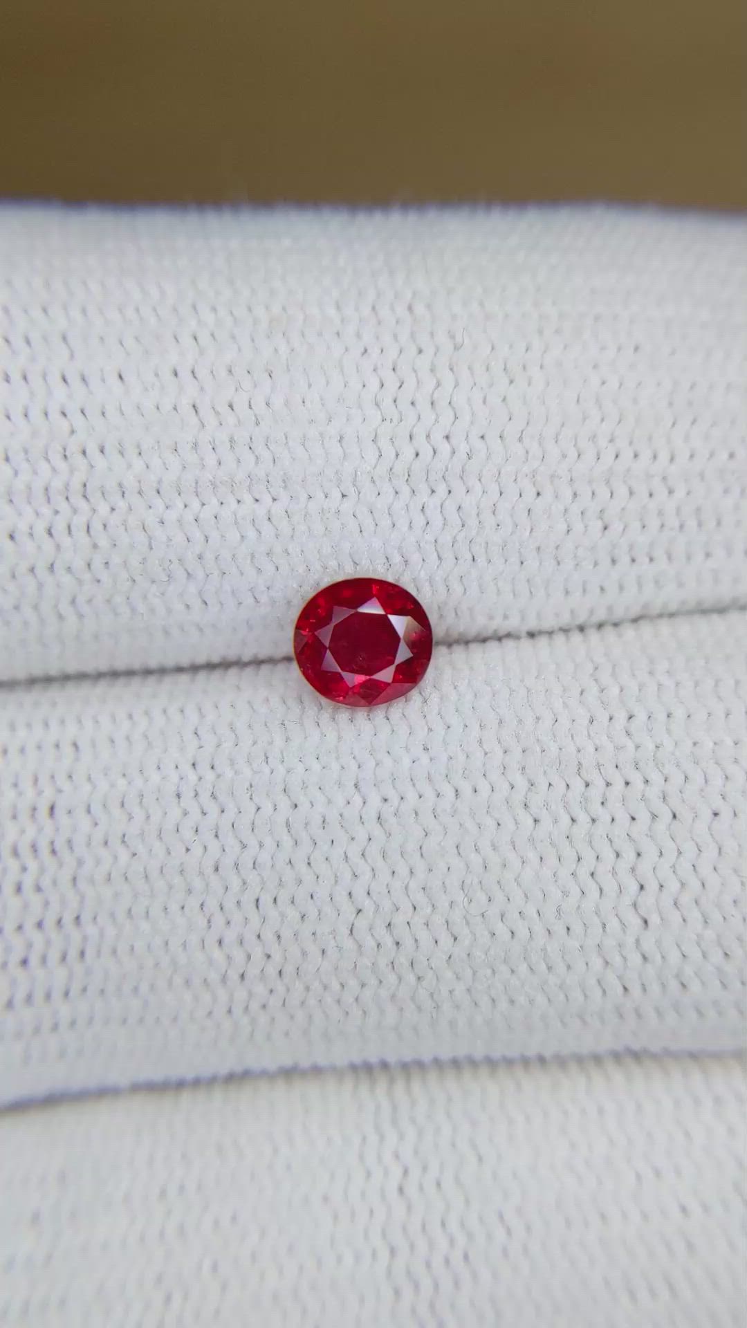 0.75 Ct. Ruby from Mozambique Size Video