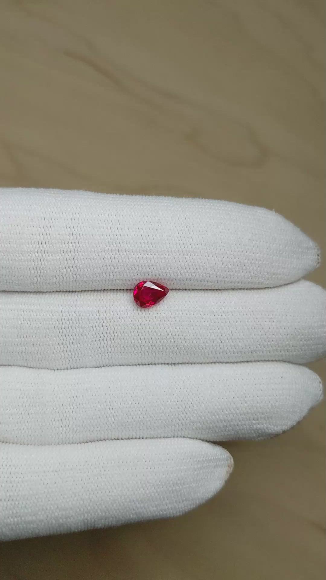 1.06 Ct. Ruby from Burma (Myanmar) Size Video