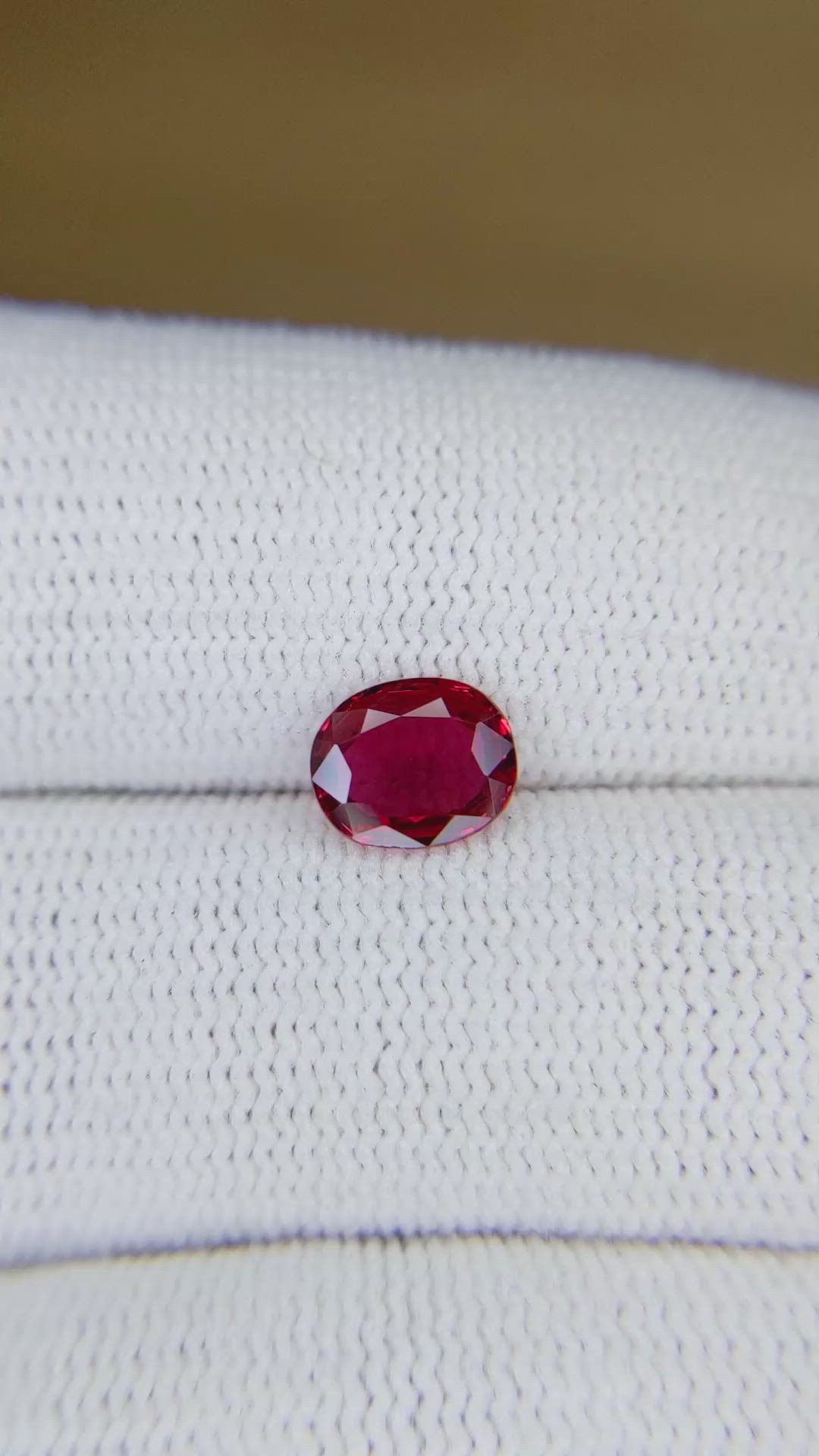 1.18 Ct. Ruby from Burma (Myanmar) Size Video