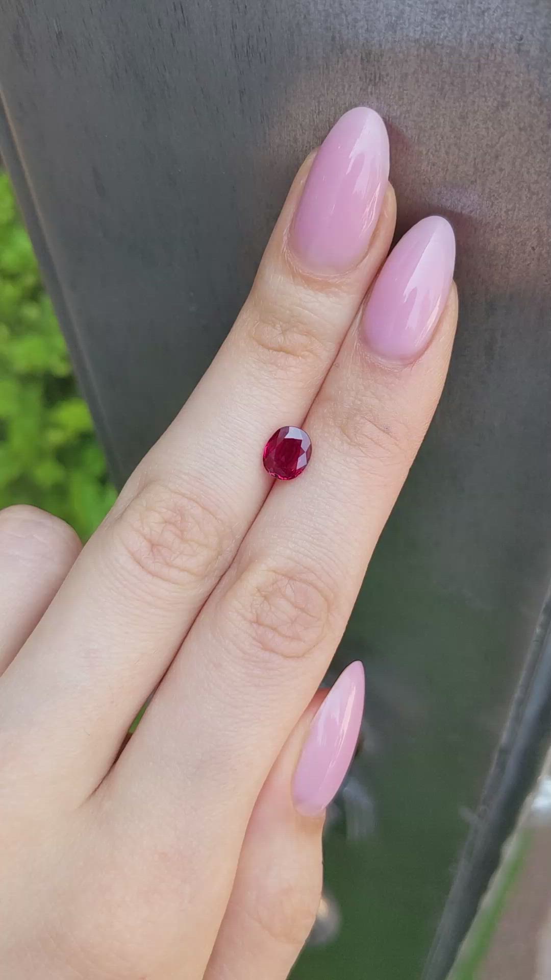 1.18 Ct. Ruby from Burma (Myanmar) Size Video