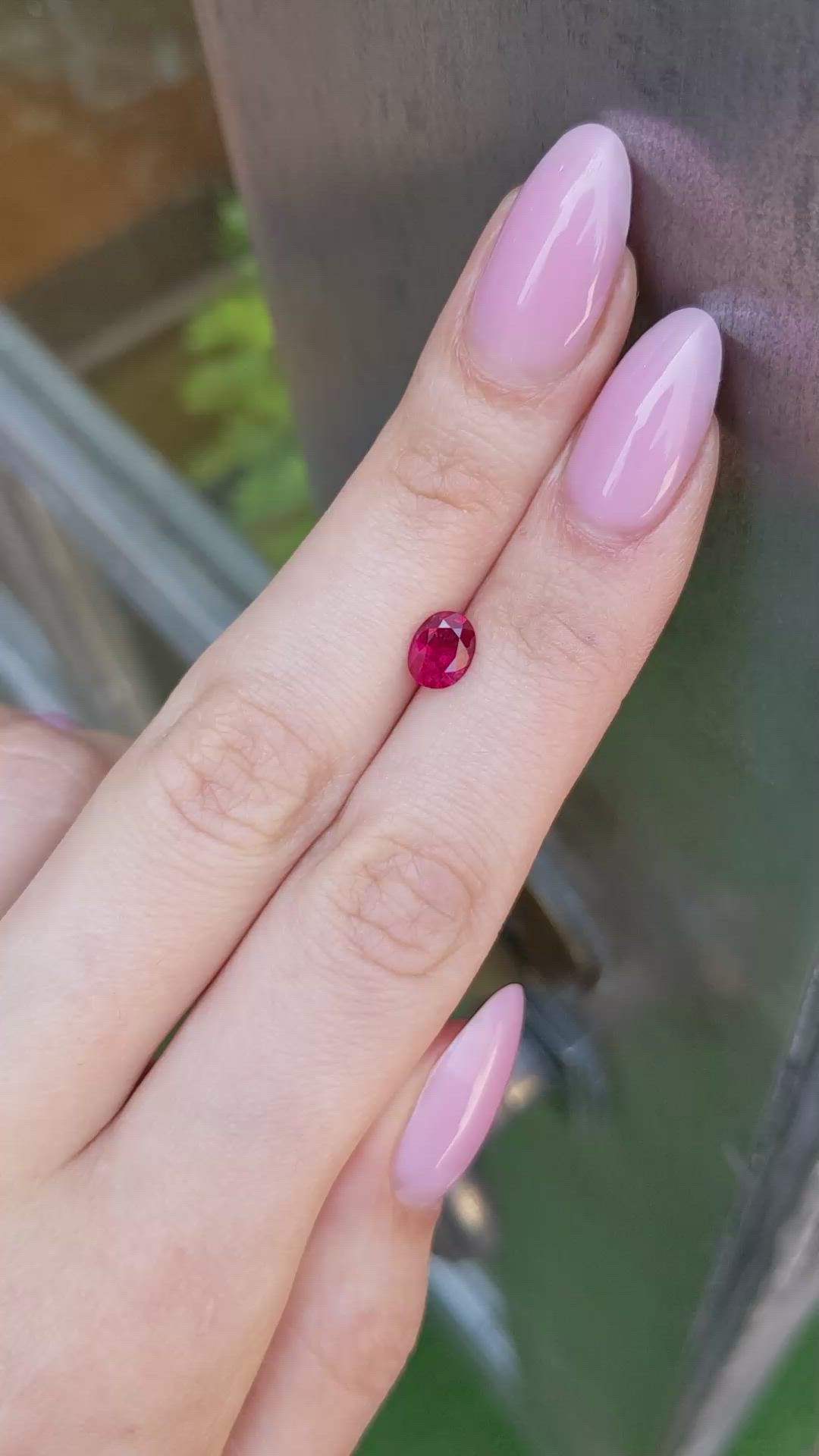 1.03 Ct. Ruby from Burma (Myanmar) Size Video