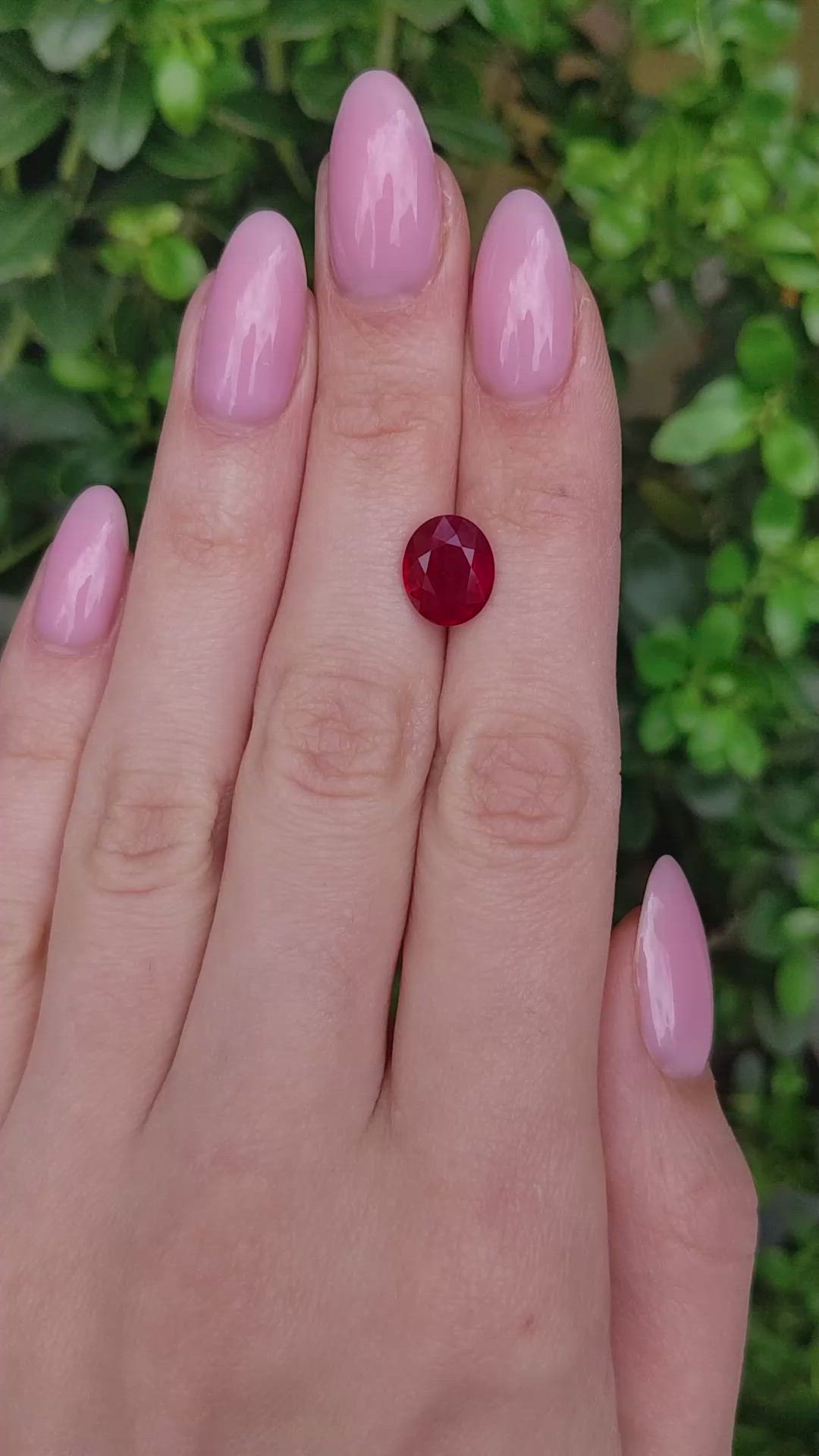 4.03 Ct. Ruby from Burma (Myanmar) Size Video