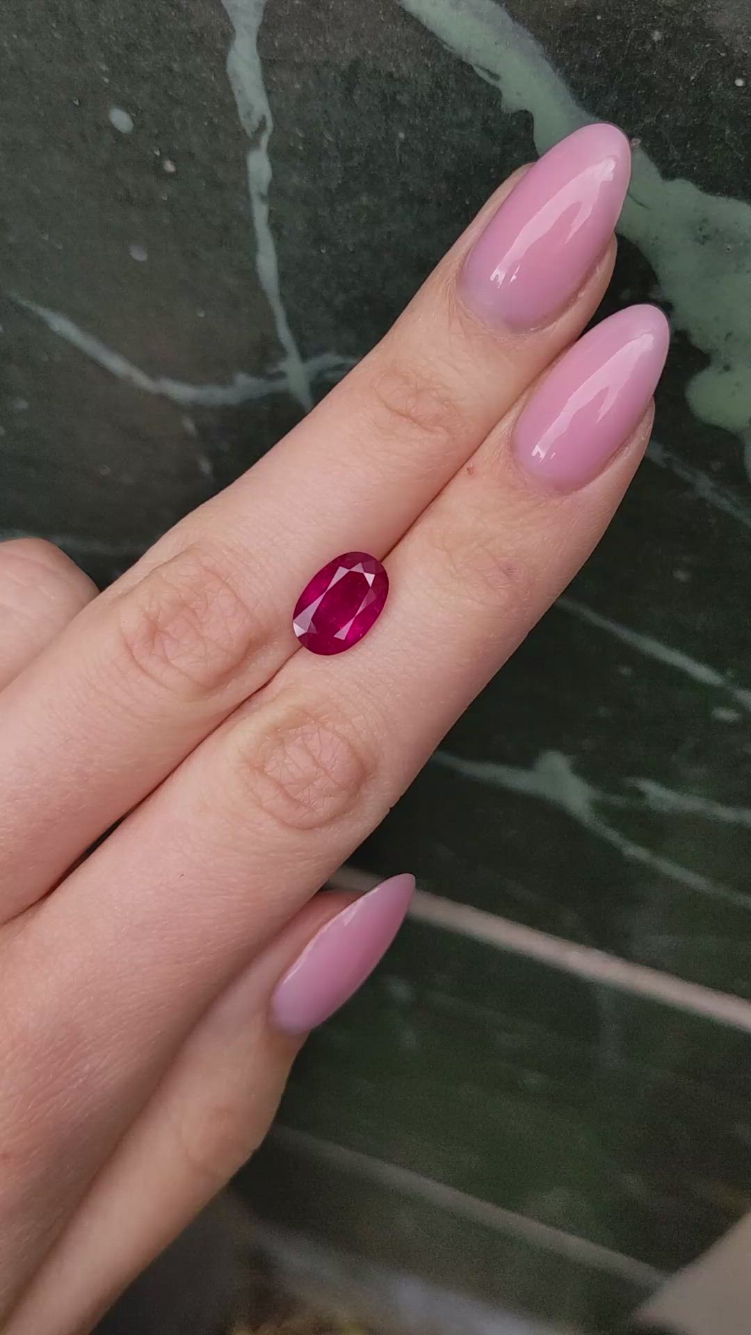 3.40 Ct. Ruby from Burma (Myanmar) Size Video