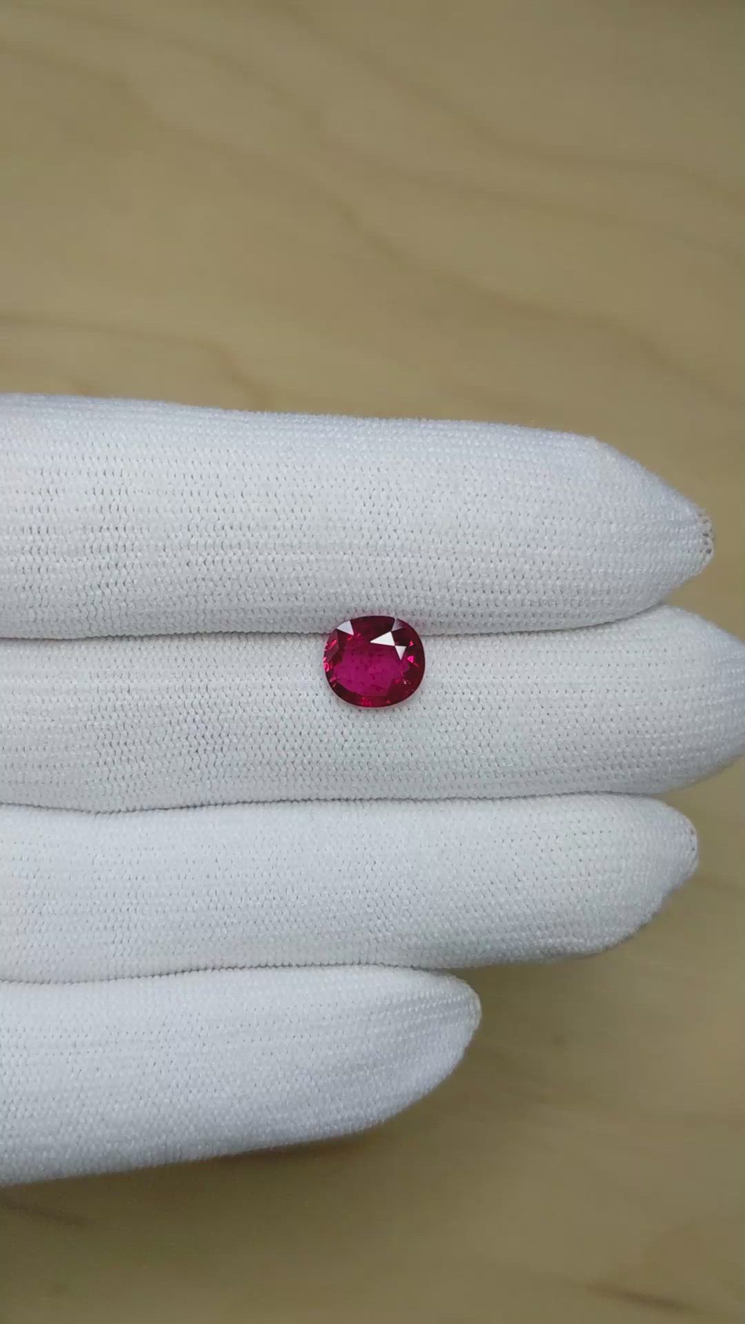 2.38 Ct. Ruby from Thailand Size Video