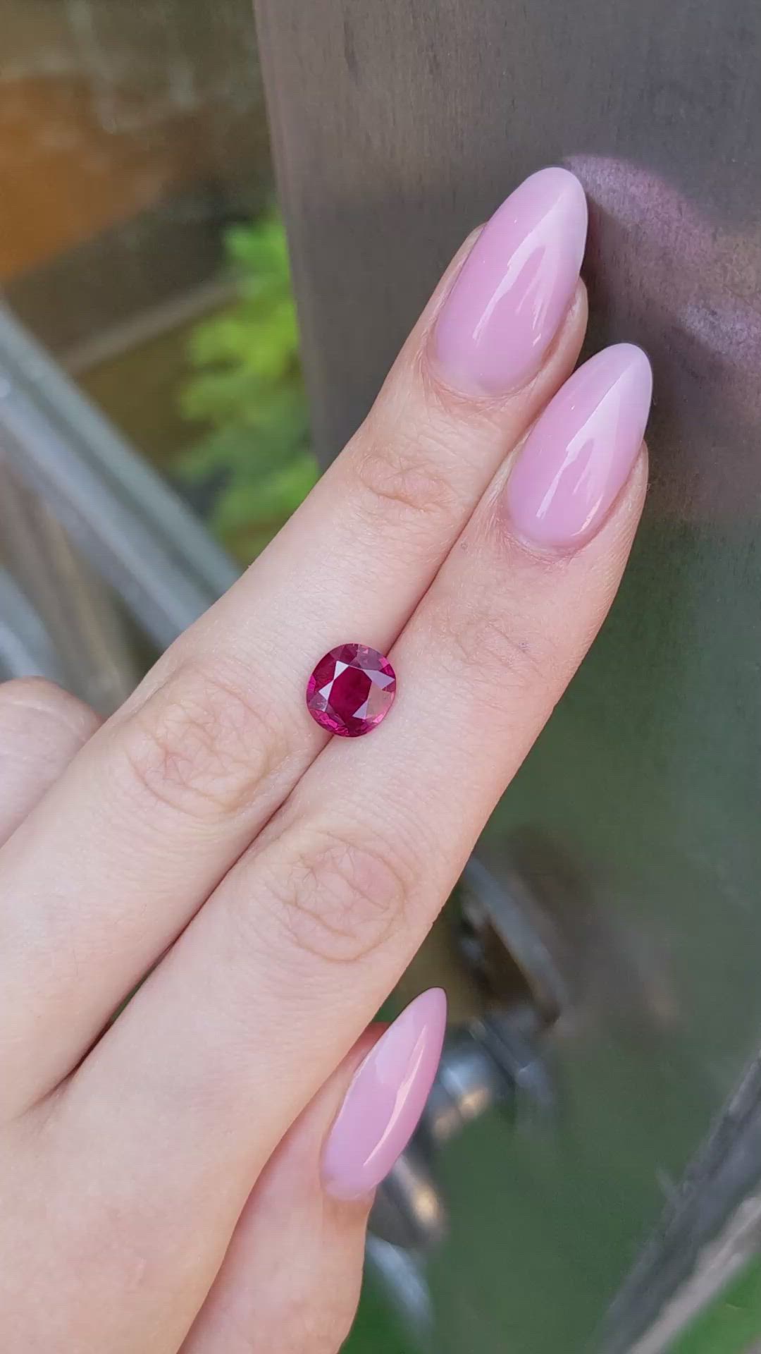 2.38 Ct. Ruby from Thailand Size Video