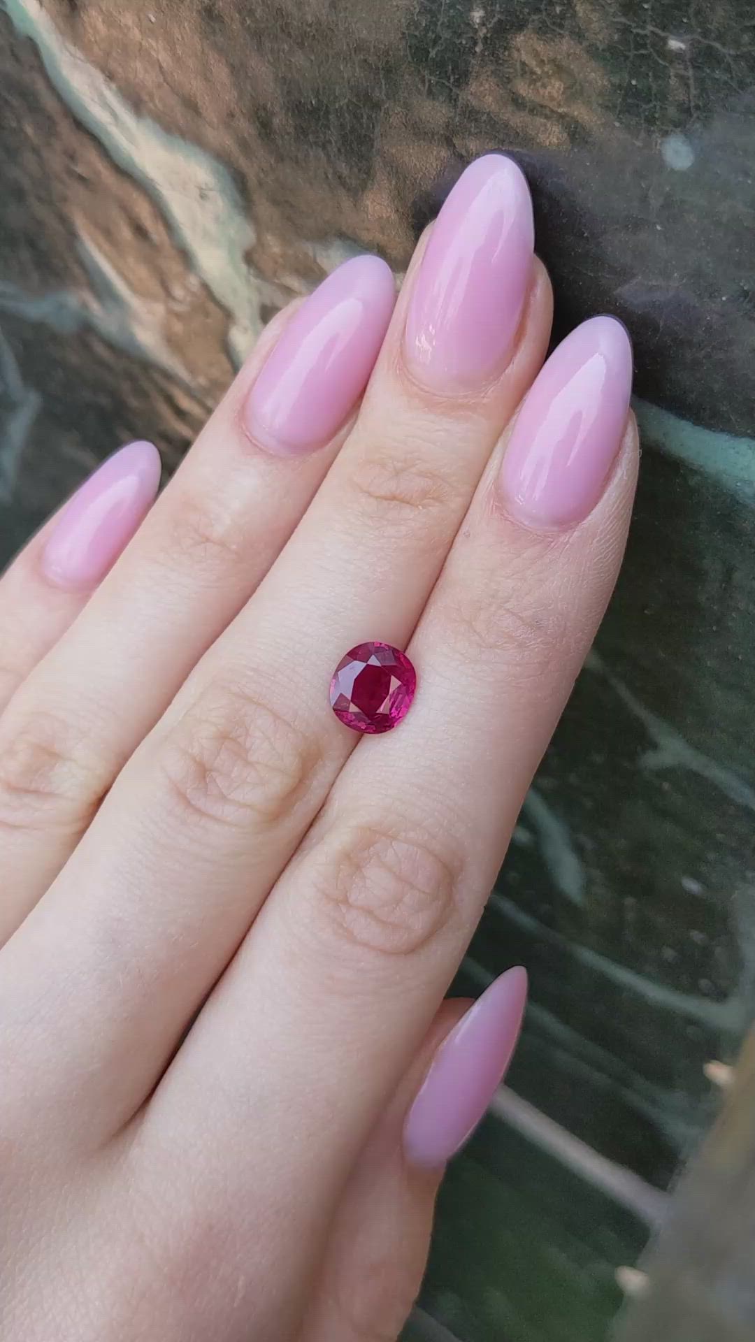 2.38 Ct. Ruby from Thailand Size Video