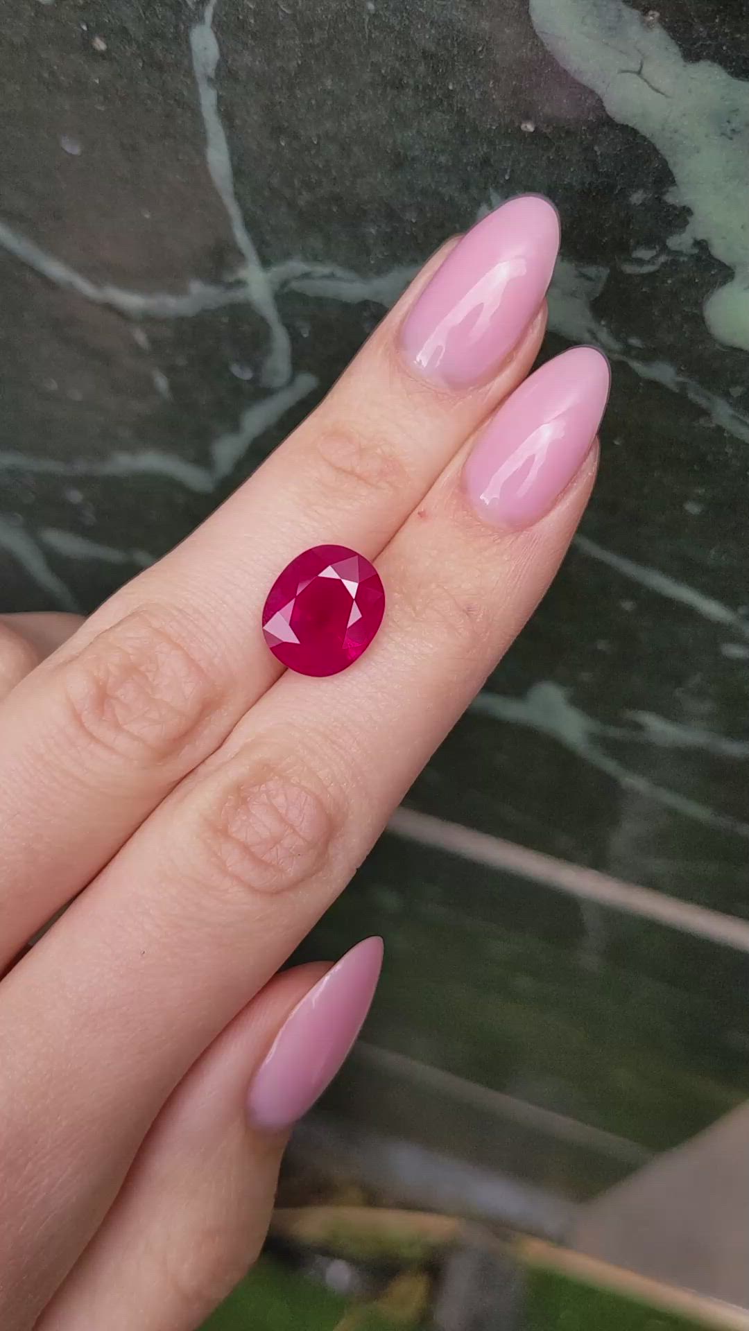 8.88 Ct. Ruby from Burma (Myanmar) Size Video