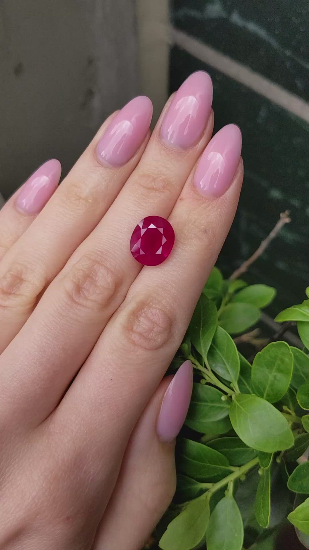 8.88 Ct. Ruby from Burma (Myanmar) Size Video