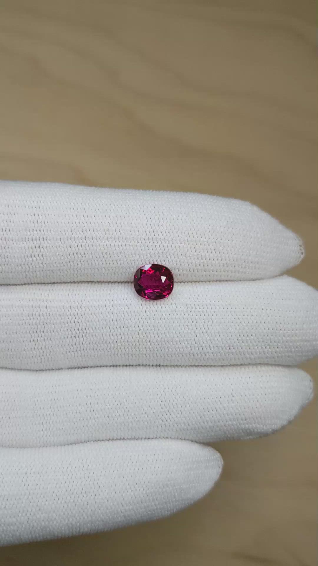 1.82 Ct. Ruby from Burma (Myanmar) Size Video