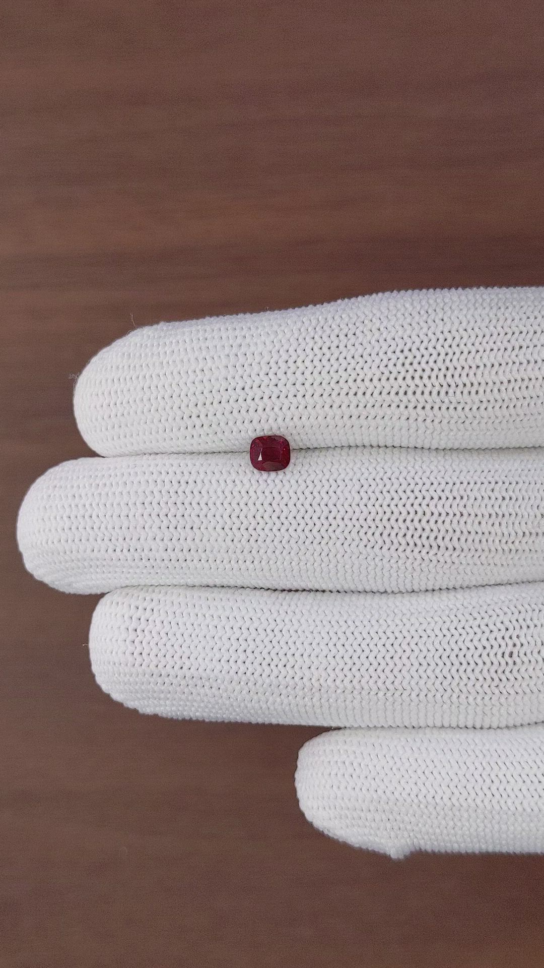 0.54 Ct. Ruby from Madagascar Size Video