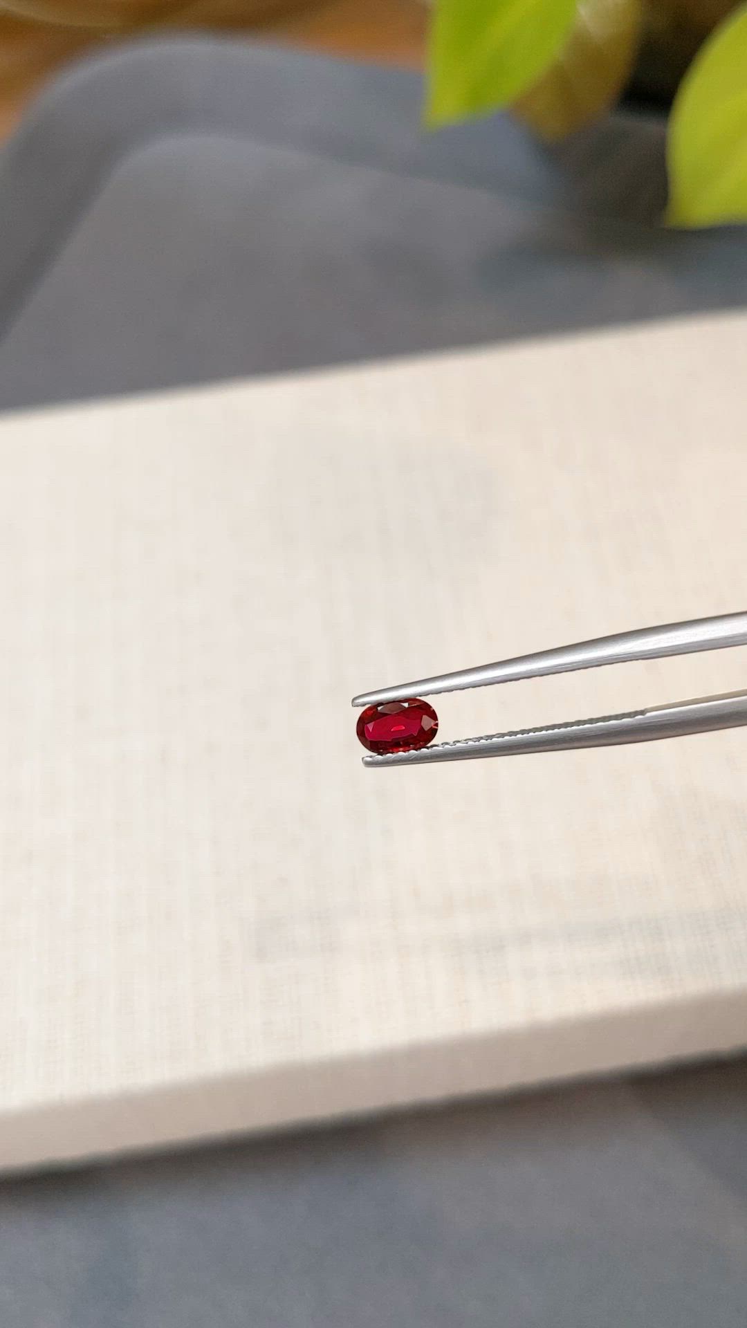 0.43 Ct. Ruby from Mozambique Size Video