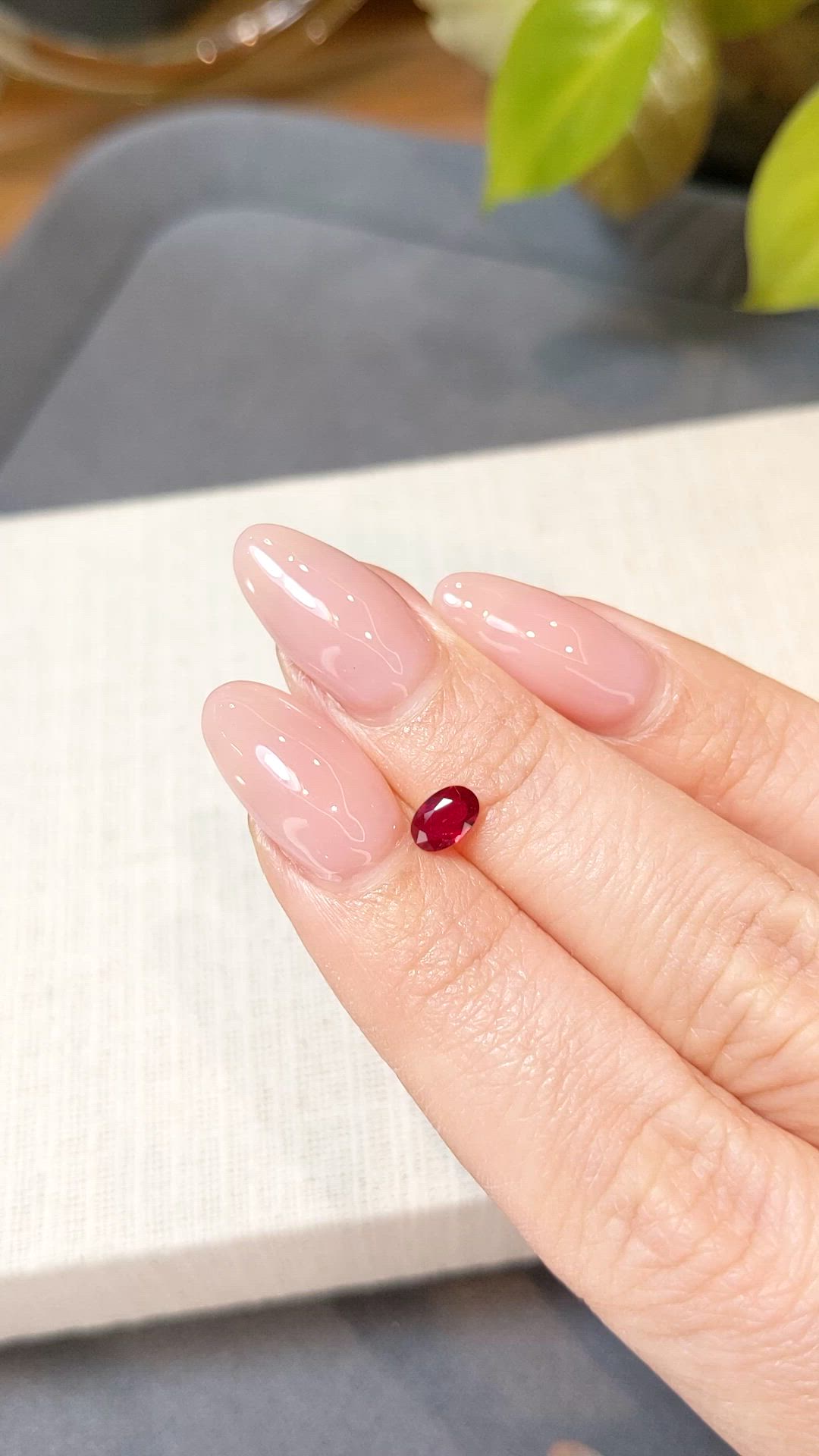 0.41 Ct. Ruby from Mozambique Size Video