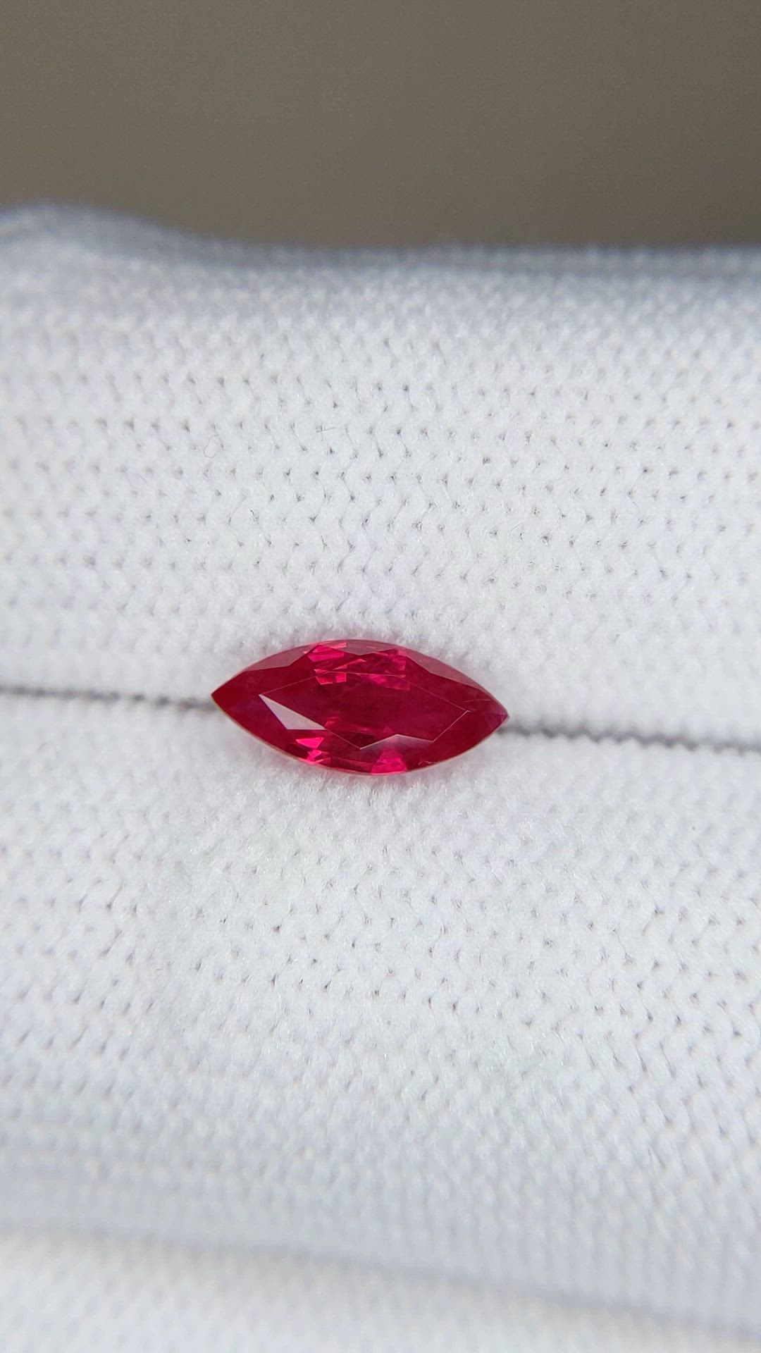 0.96 Ct. Pinkish Red Ruby from Madagascar Size Video
