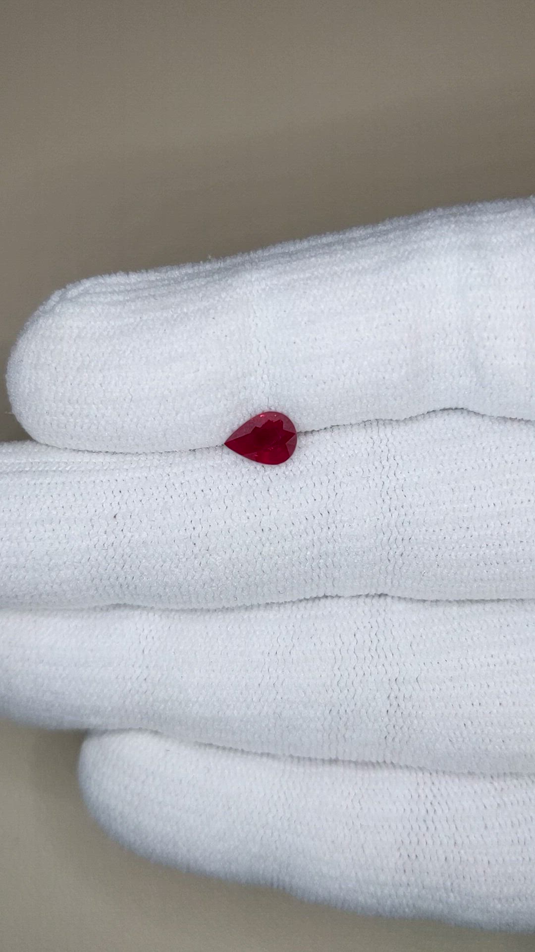 0.86 Ct. Purplish Red Ruby from Burma (Myanmar) Size Video