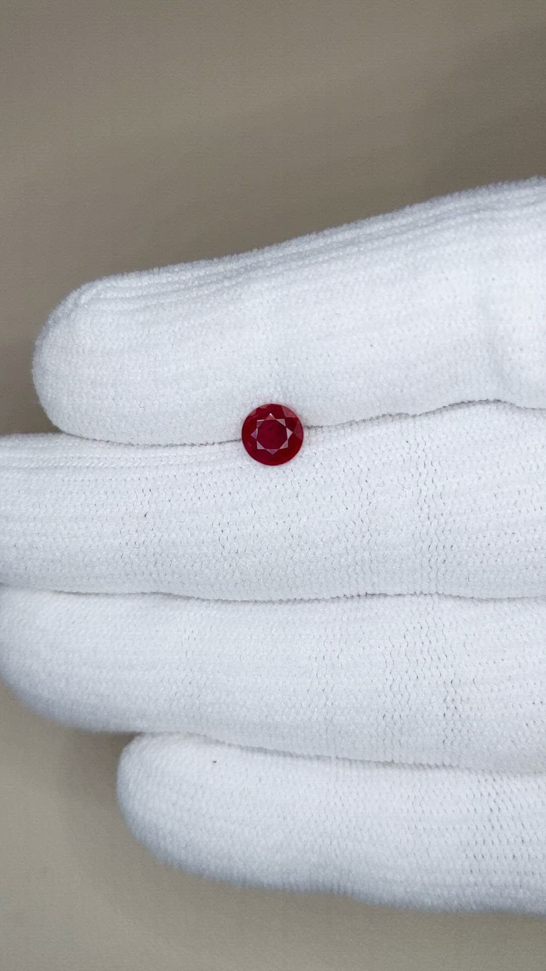 0.72 Ct. Ruby from Mozambique Size Video