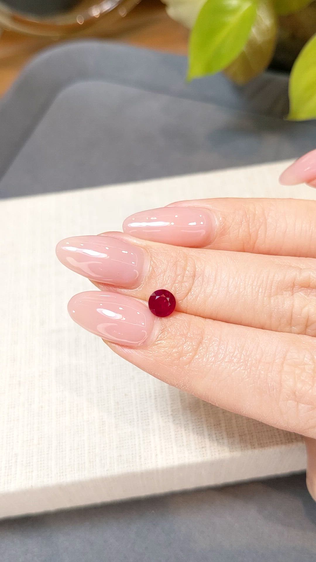 0.72 Ct. Ruby from Mozambique Size Video