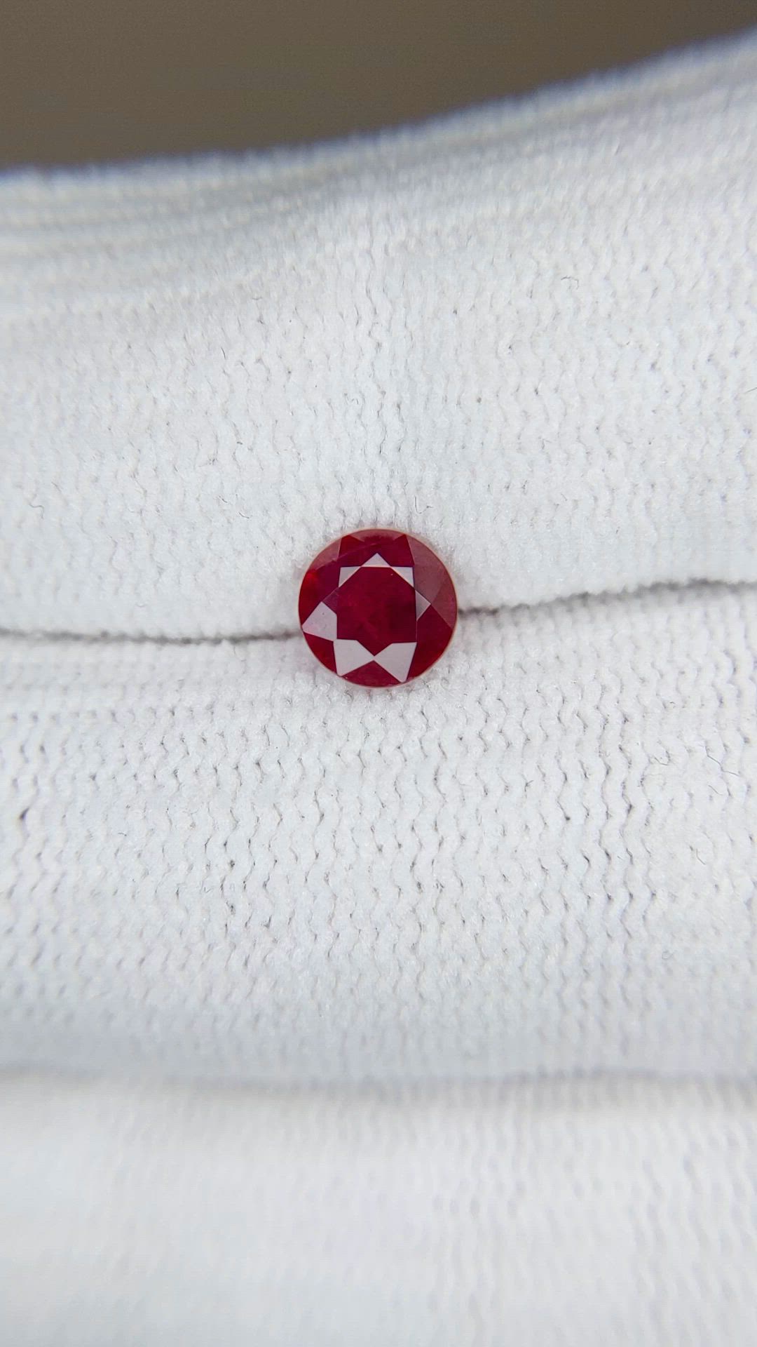 0.72 Ct. Ruby from Mozambique Size Video
