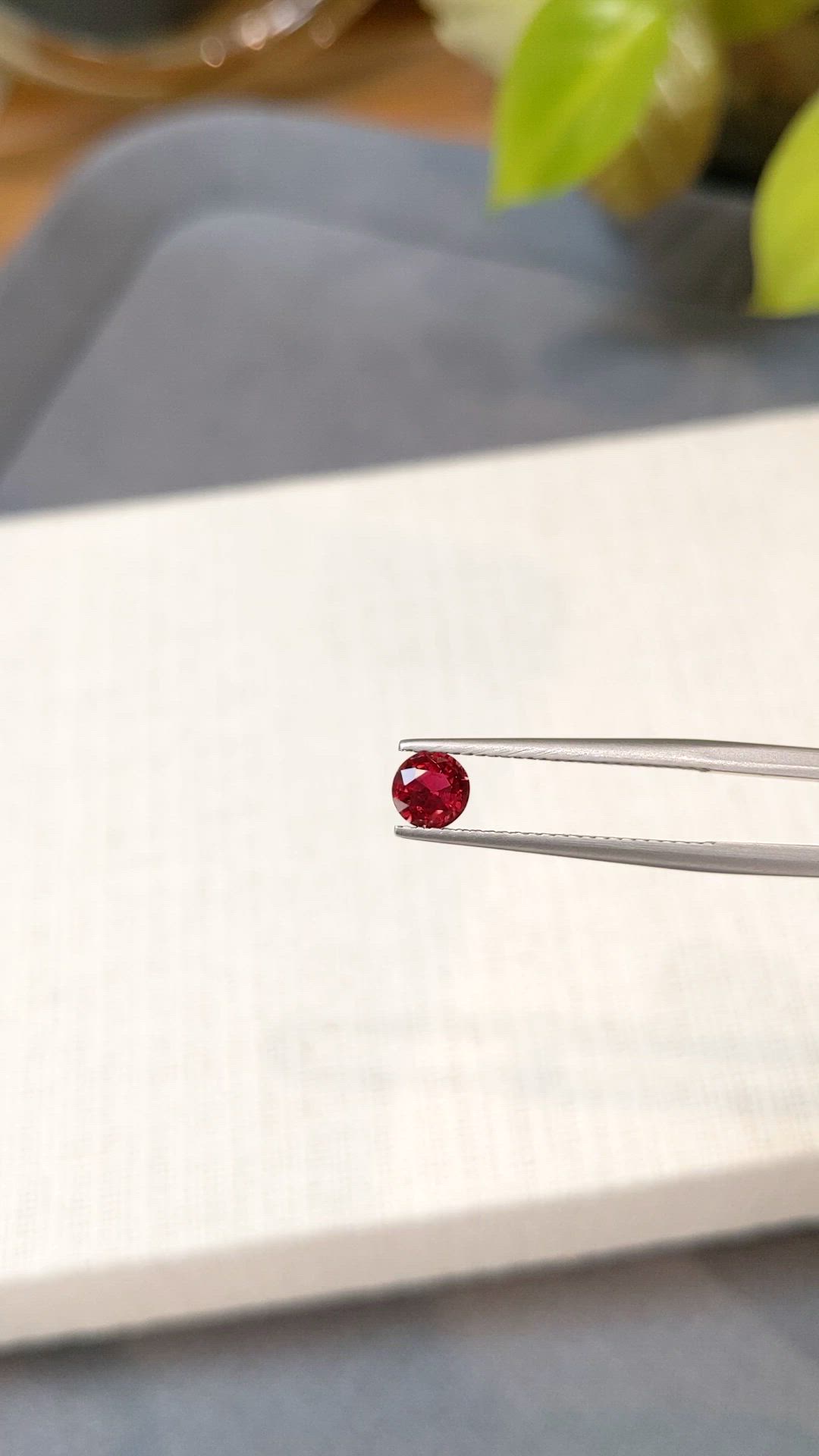 0.66 Ct. Ruby from Mozambique Size Video