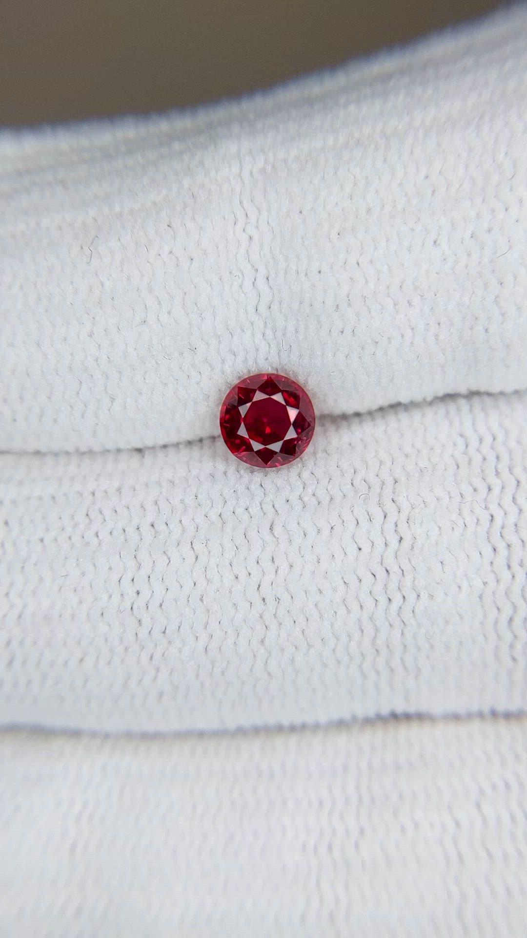0.66 Ct. Ruby from Mozambique Size Video