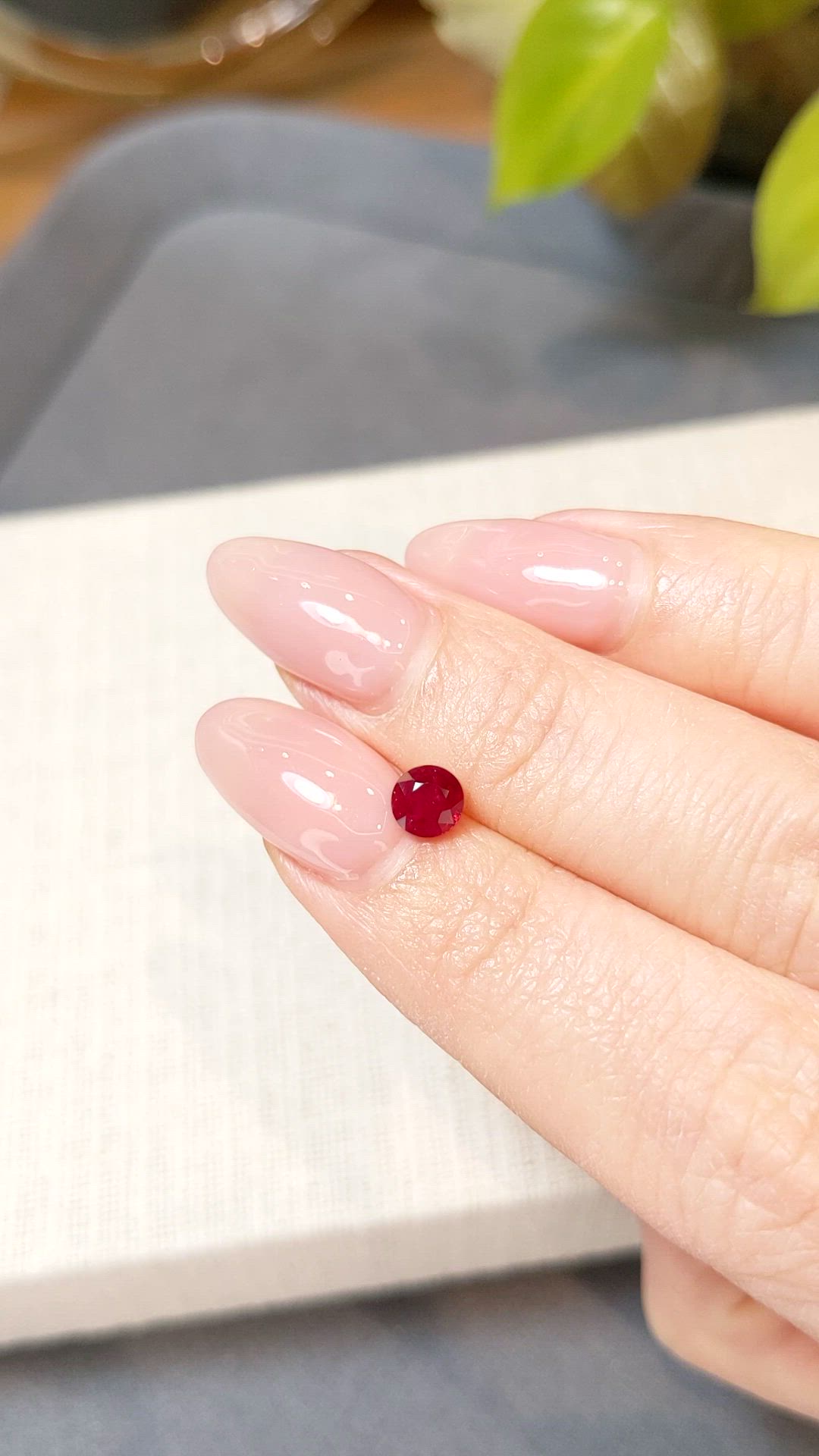 0.75 Ct. Ruby from Mozambique Size Video