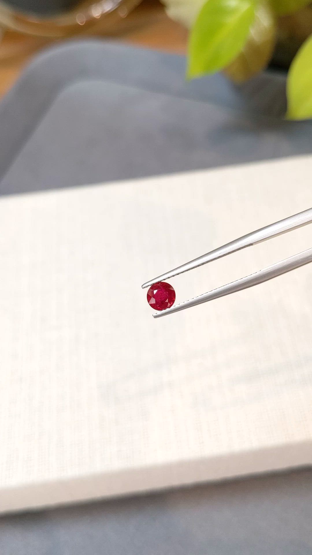 0.75 Ct. Ruby from Mozambique Size Video