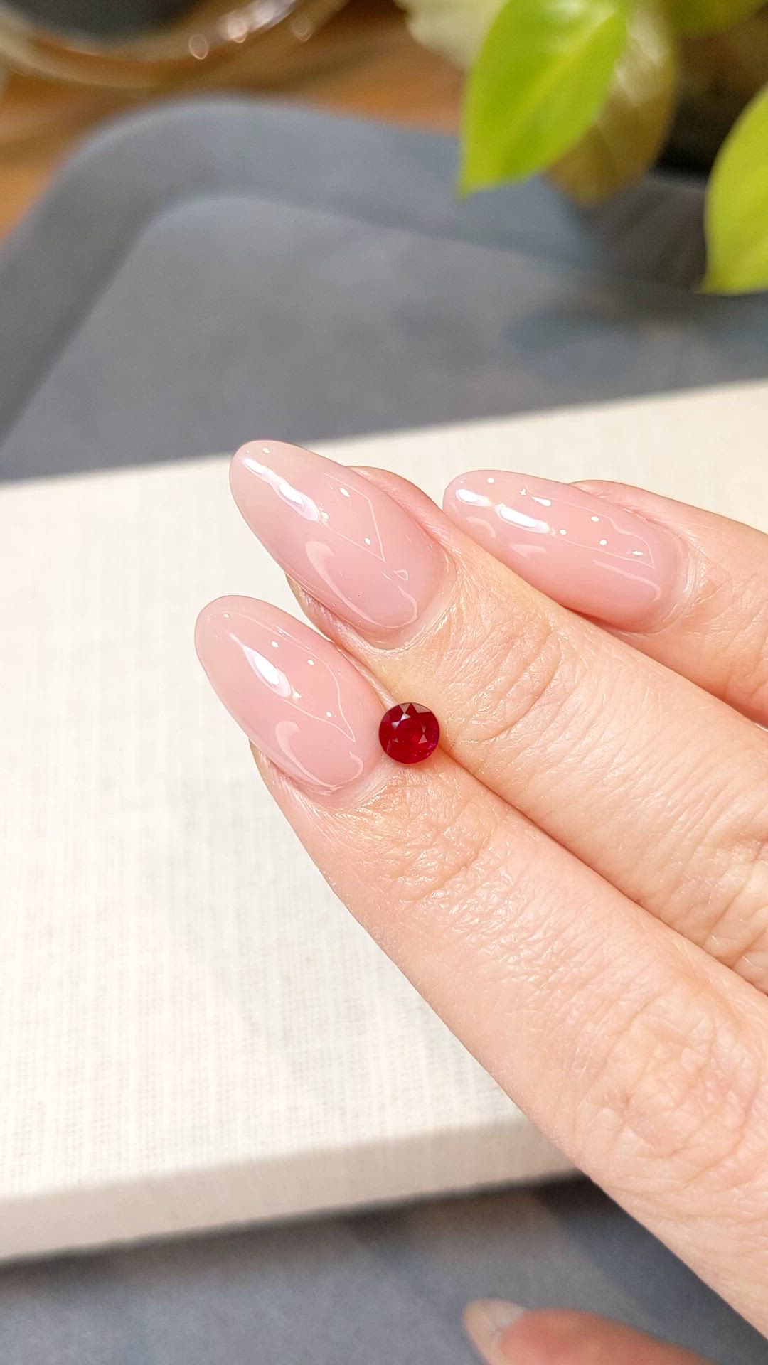 0.52 Ct. Ruby from Mozambique Size Video