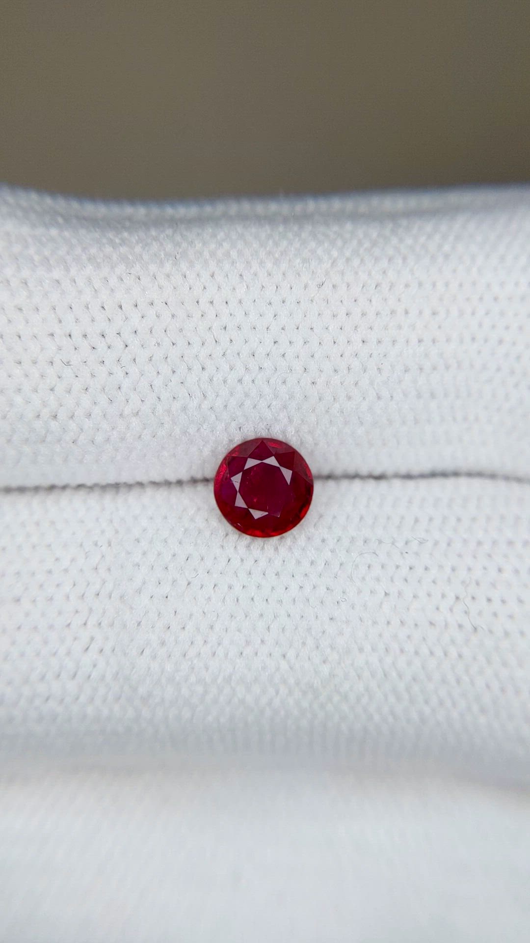 0.66 Ct. Ruby from Mozambique Size Video