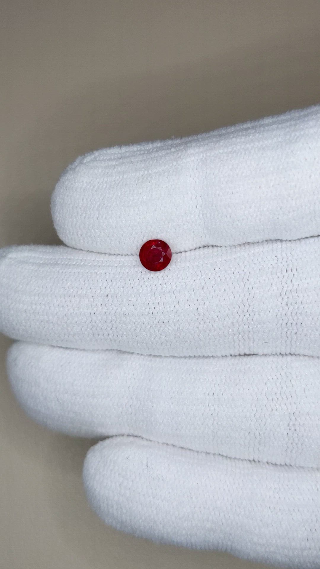 0.56 Ct. Ruby from Mozambique Size Video