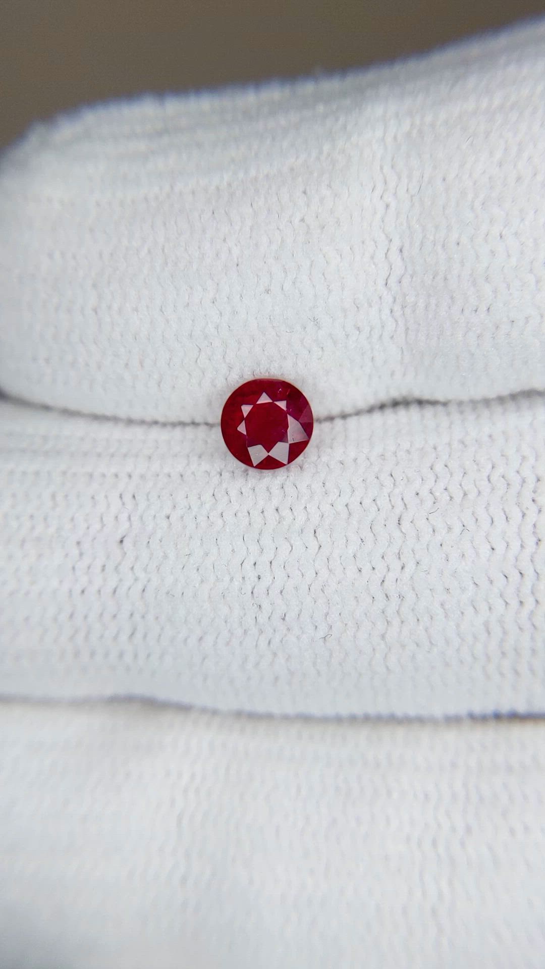 0.56 Ct. Ruby from Mozambique Size Video