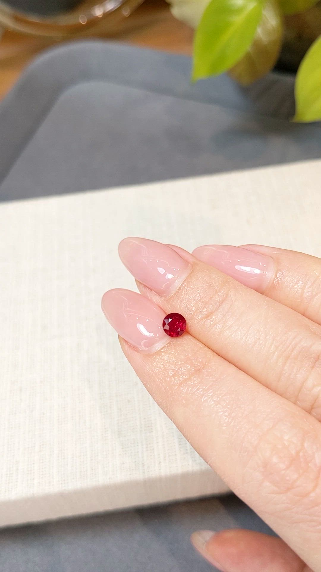 0.56 Ct. Ruby from Mozambique Size Video