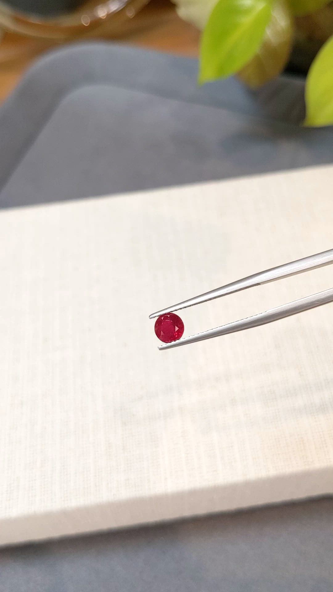 0.77 Ct. Ruby from Mozambique Size Video