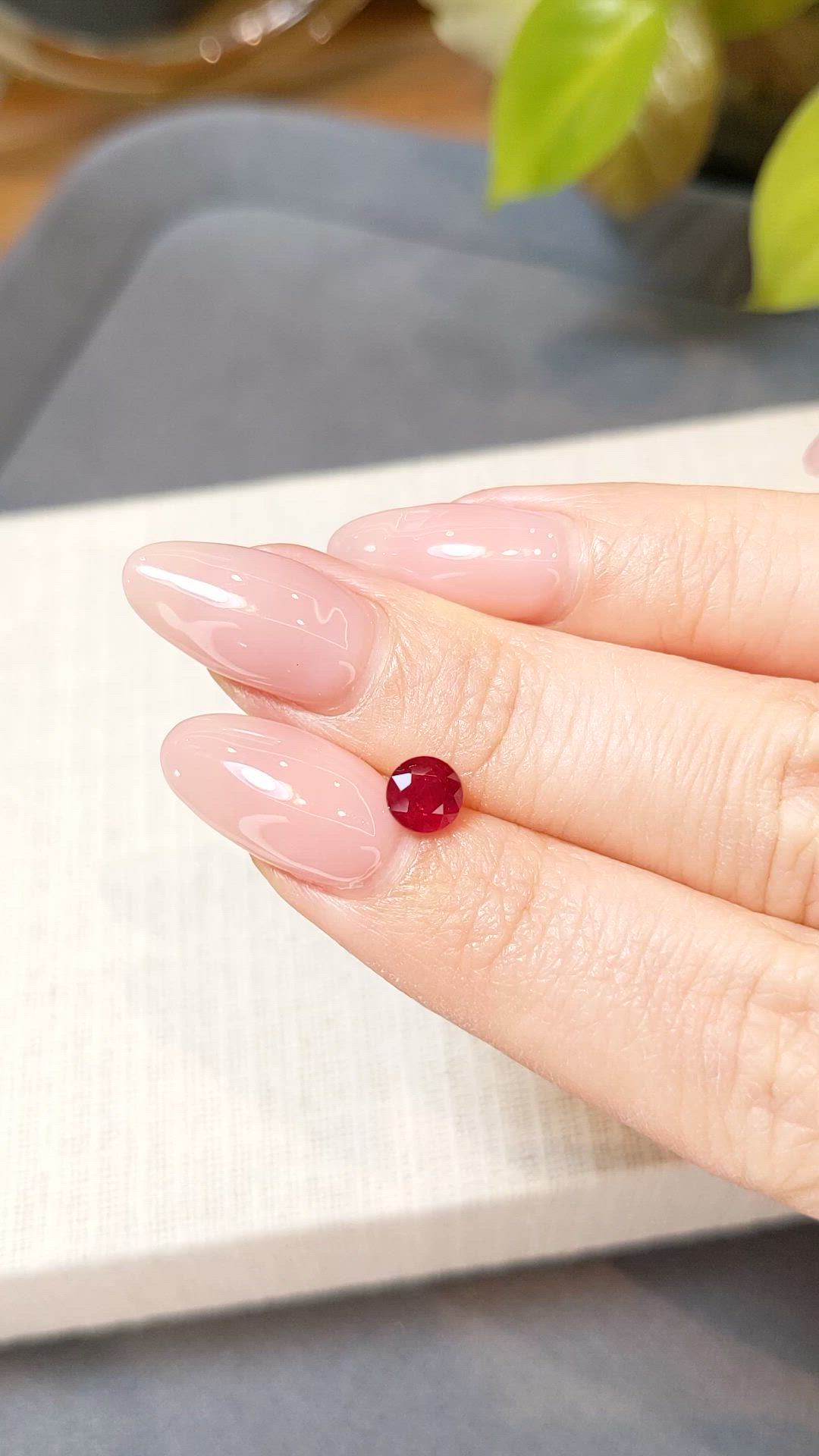 0.77 Ct. Ruby from Mozambique Size Video