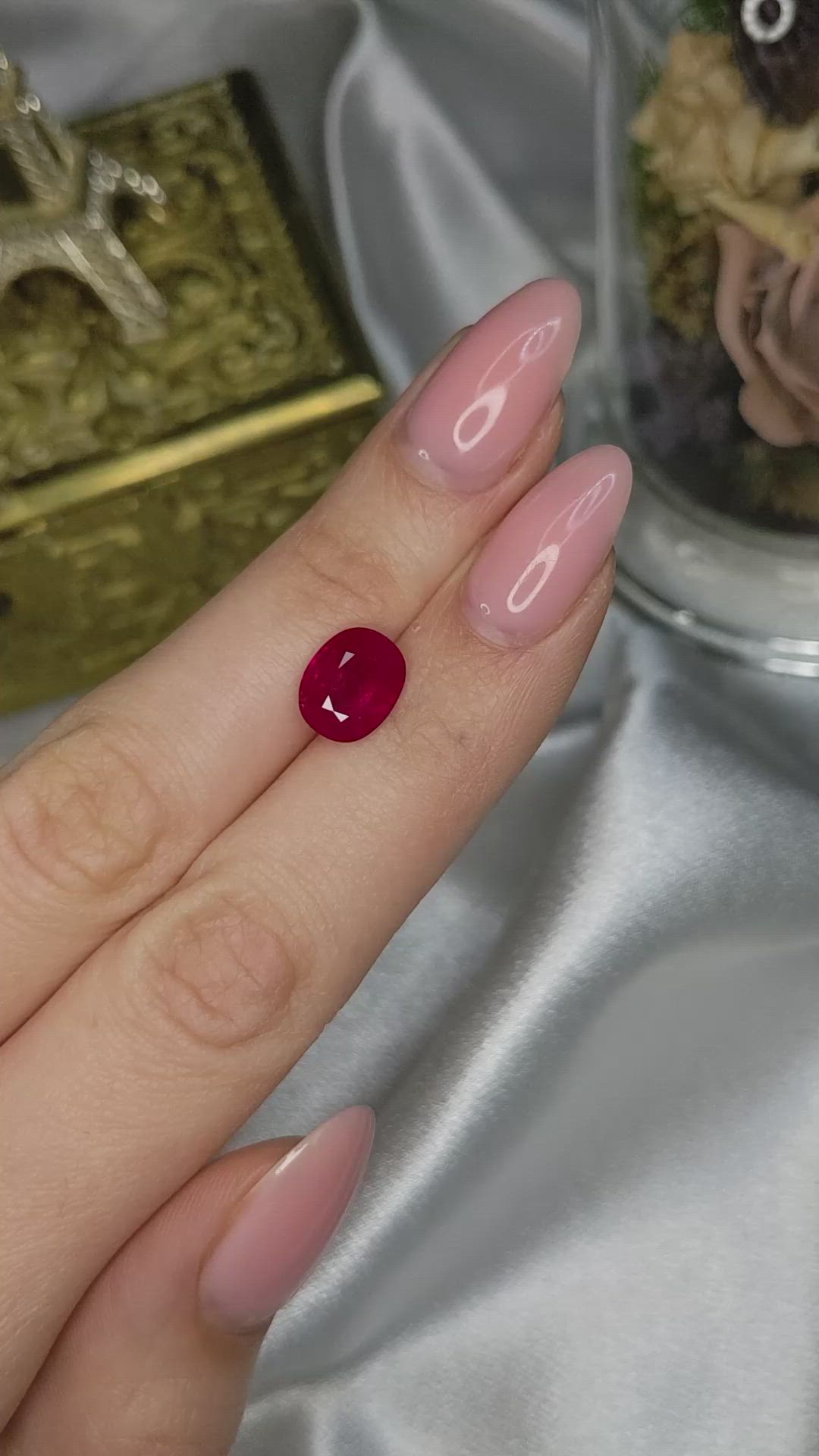 4.15 Ct. Ruby from Burma (Myanmar) Size Video