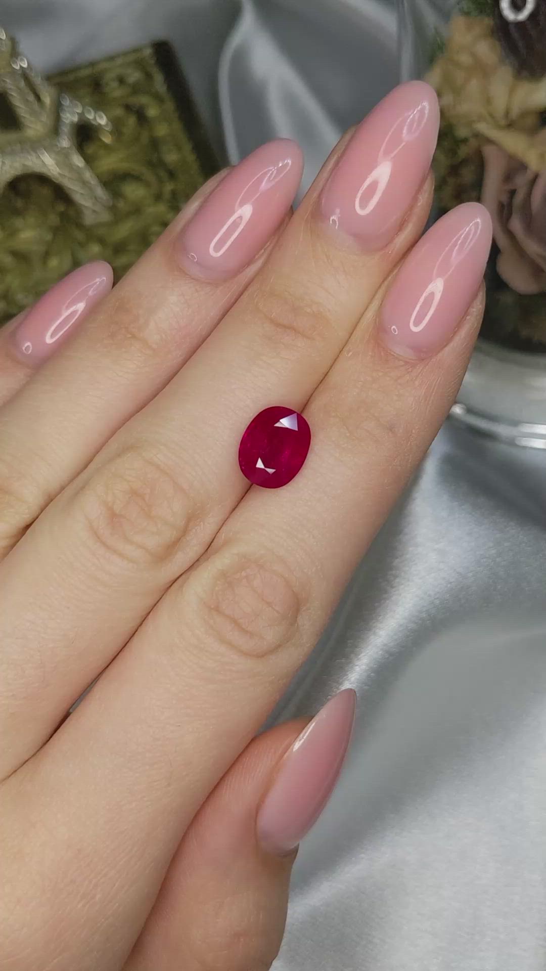 4.15 Ct. Ruby from Burma (Myanmar) Size Video