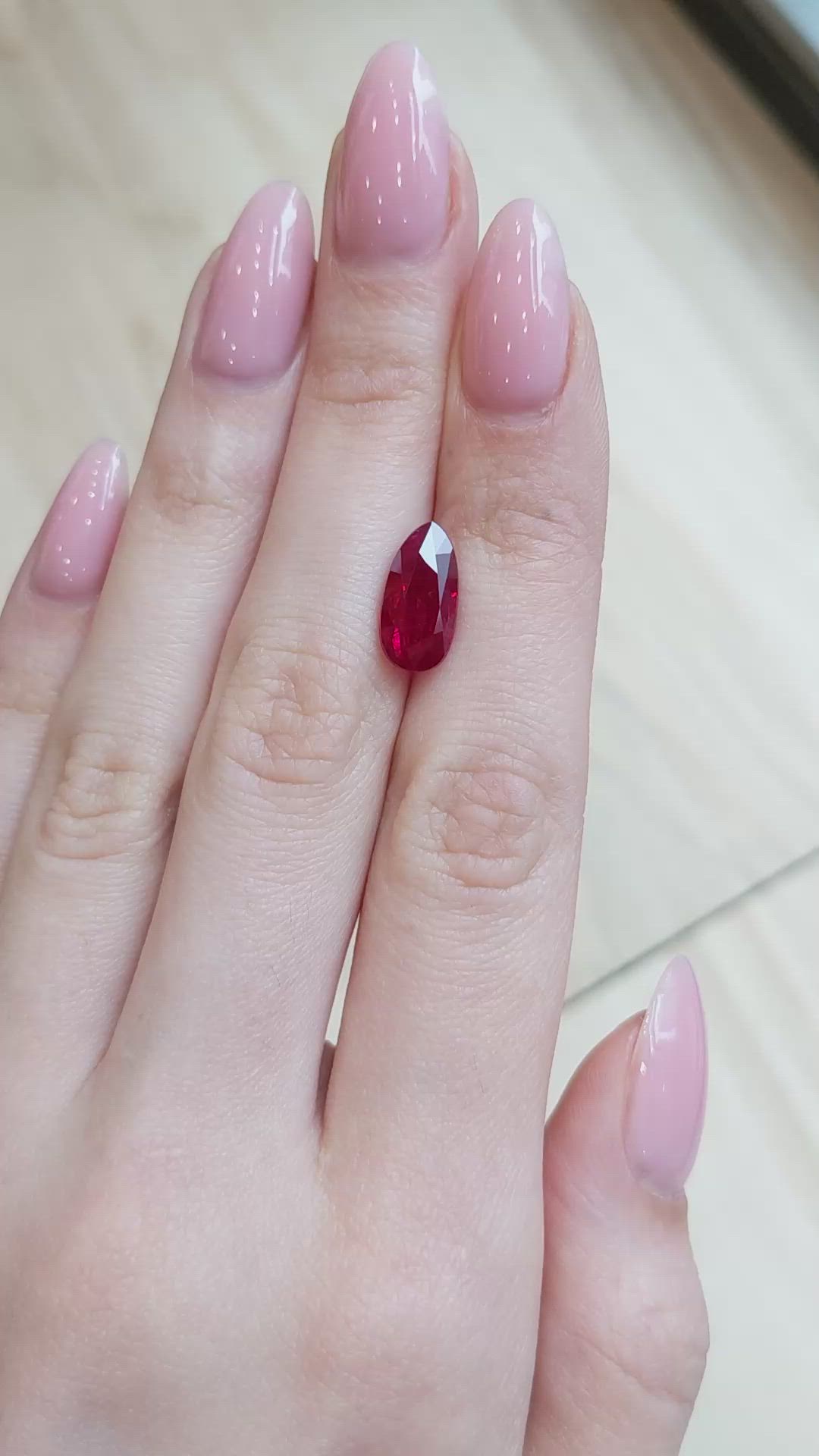 5.02 Ct. Ruby from Burma (Myanmar) Size Video