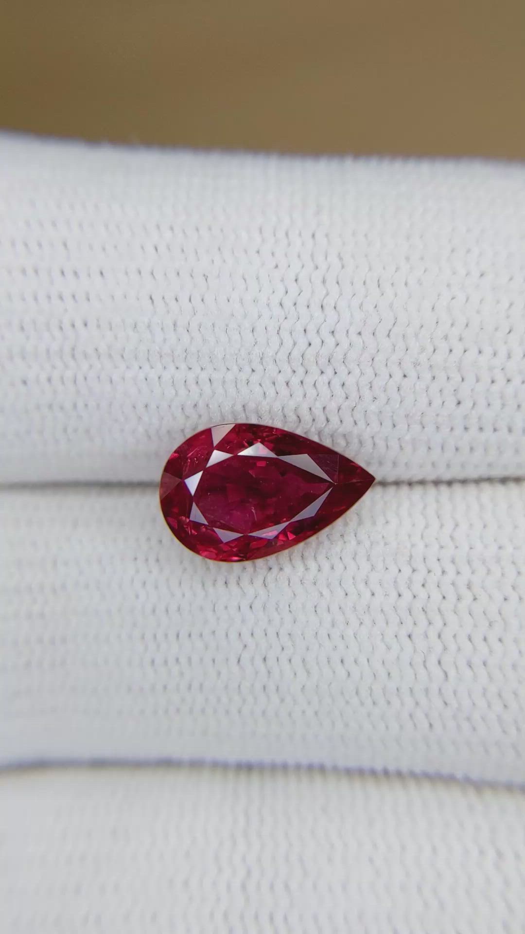 3.01 Ct. Ruby from Mozambique Size Video