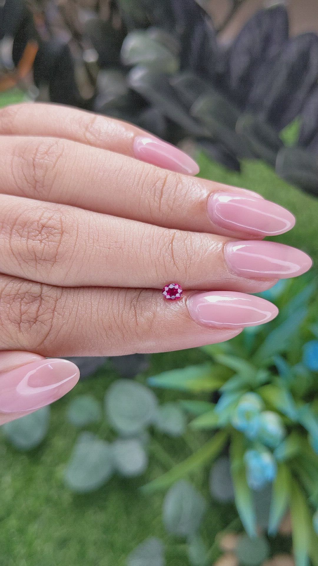 0.27 Ct. Pinkish Red Ruby from Tanzania Size Video