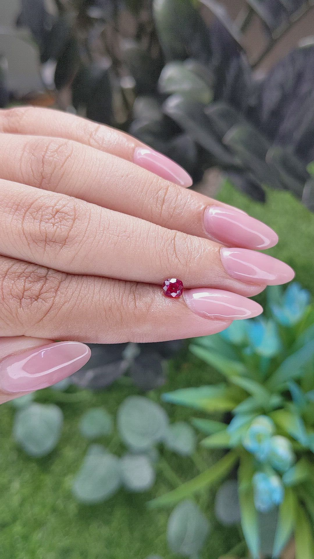 0.41 Ct. Ruby from Tanzania Size Video