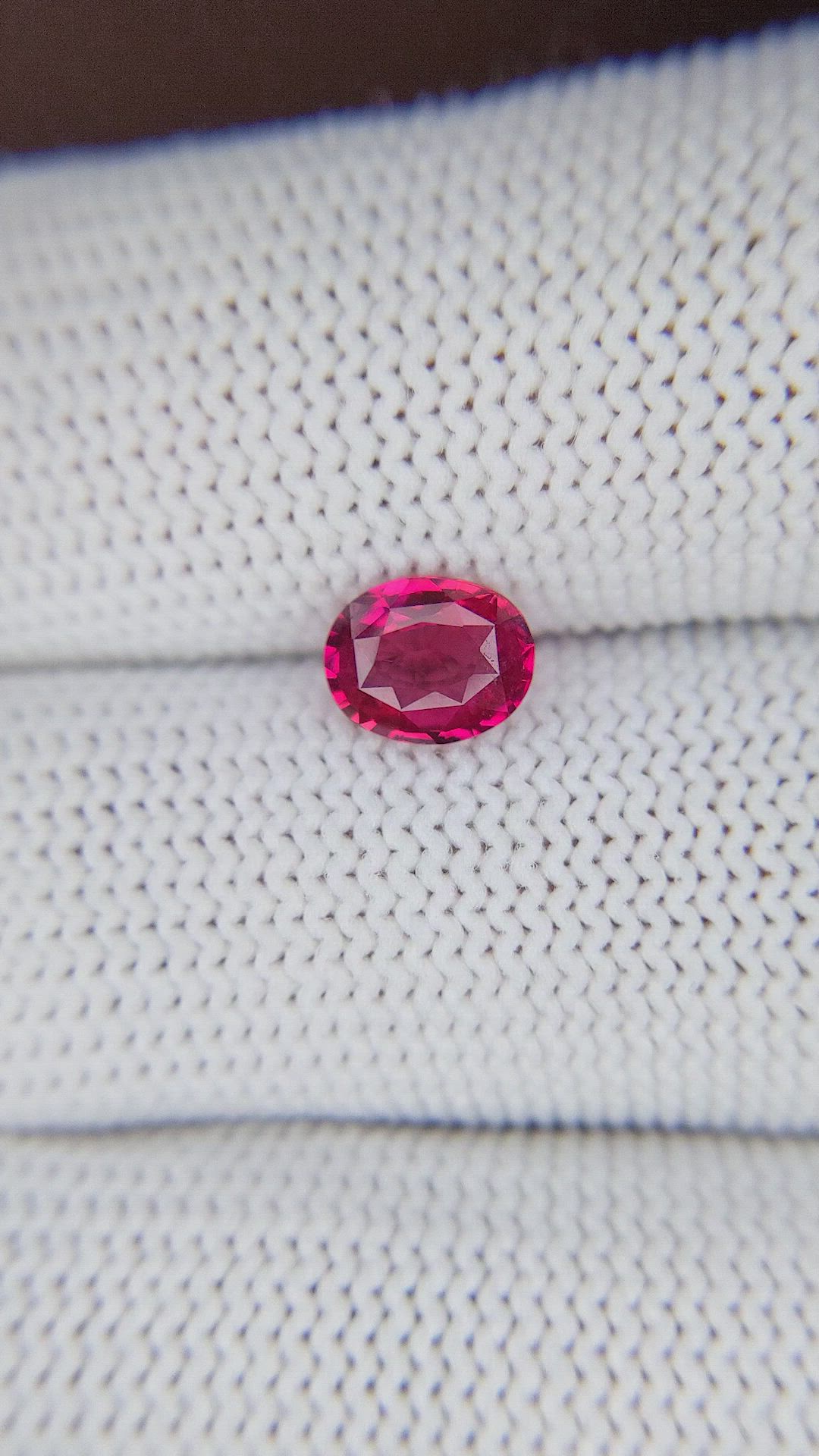 1.04 Ct. Pinkish Red Ruby from Tanzania Size Video