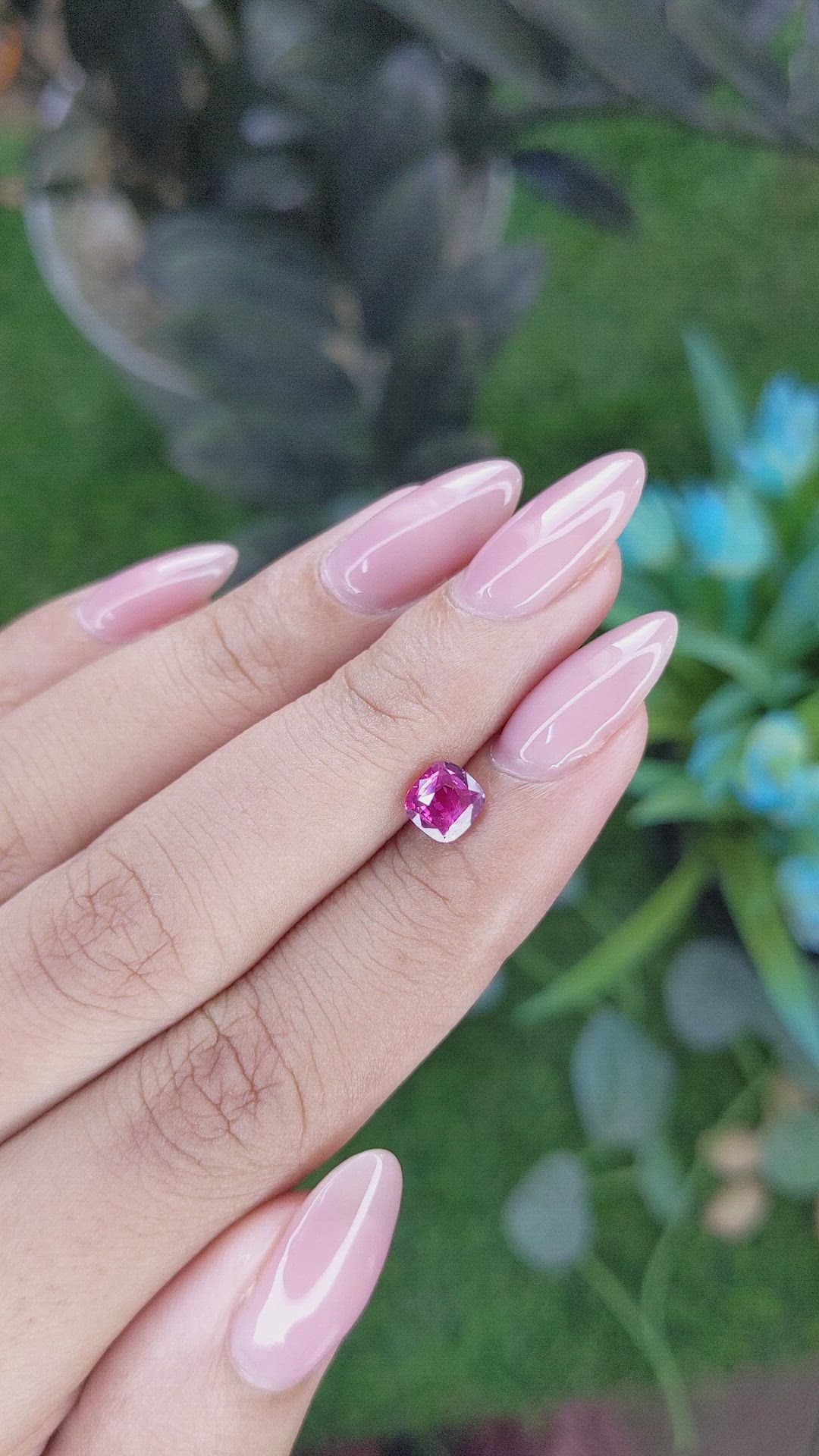 1.02 Ct. Pinkish Red Ruby from Tanzania Size Video