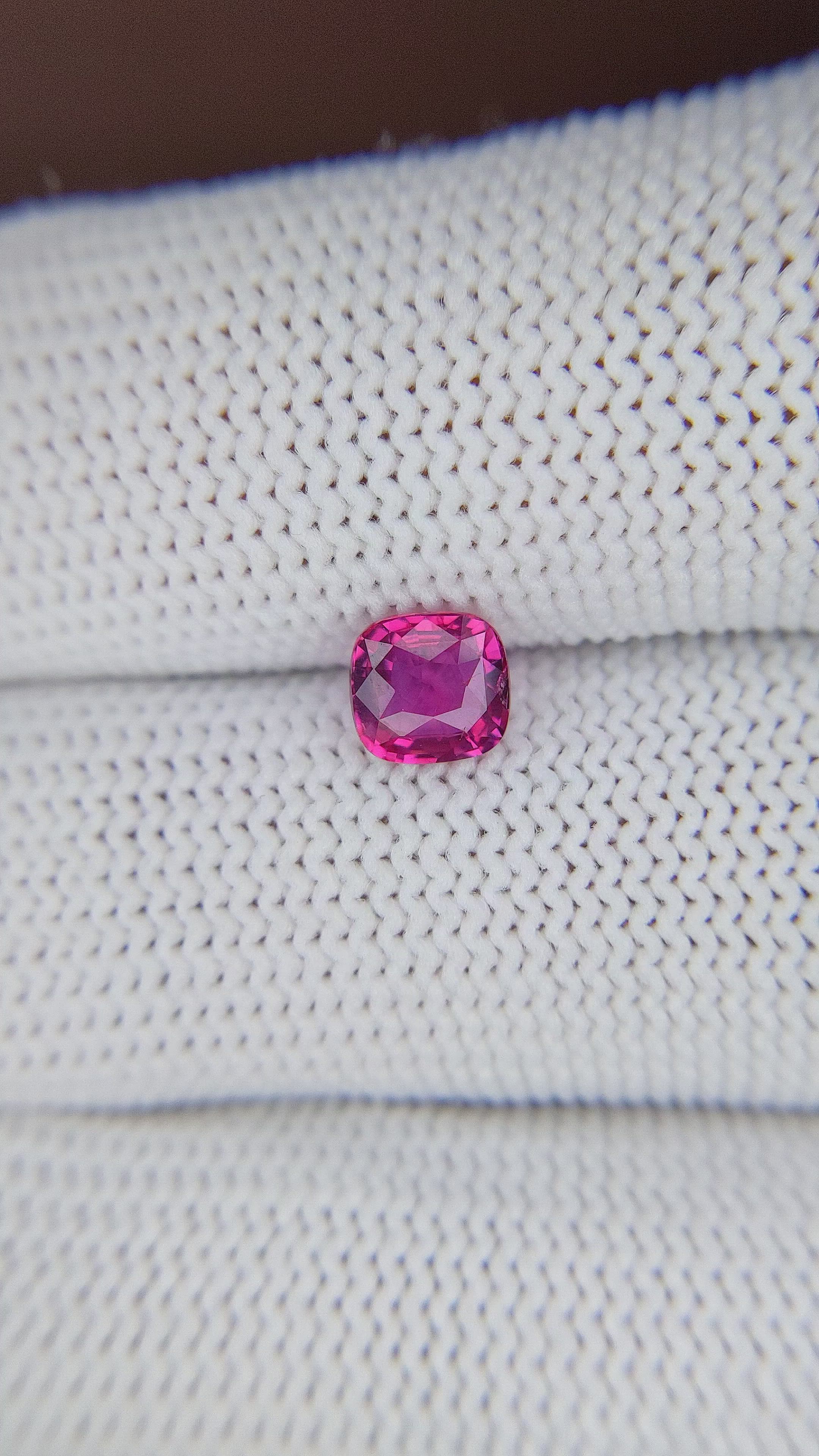 1.02 Ct. Pinkish Red Ruby from Tanzania Size Video