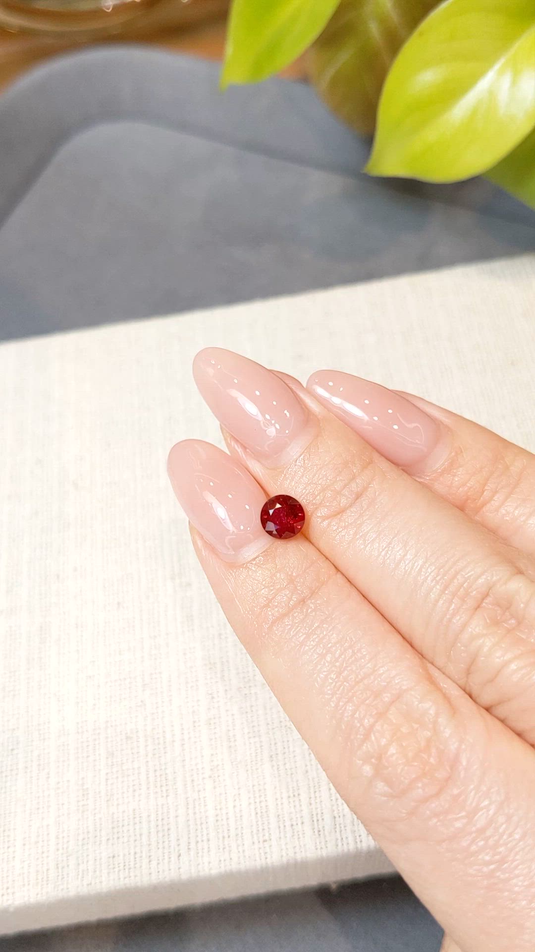 0.93 Ct. Ruby from Mozambique Size Video