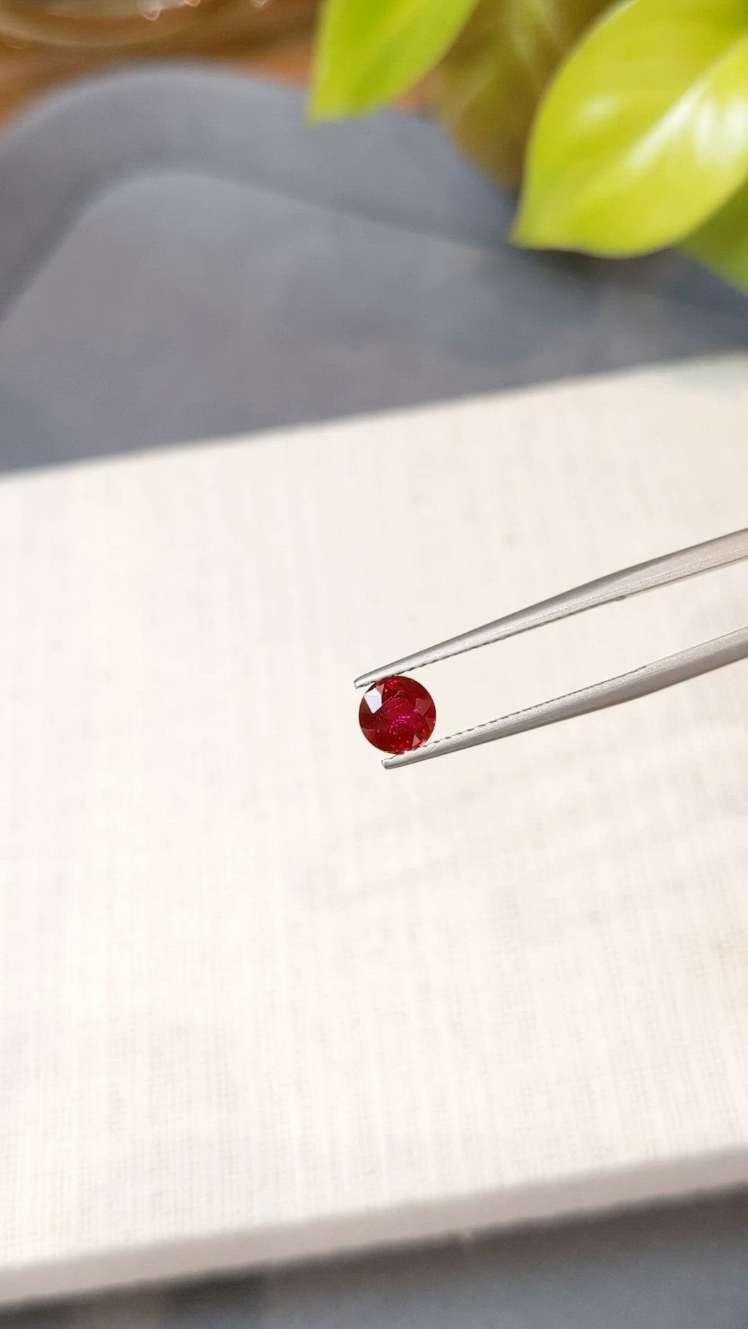 0.93 Ct. Ruby from Mozambique Size Video