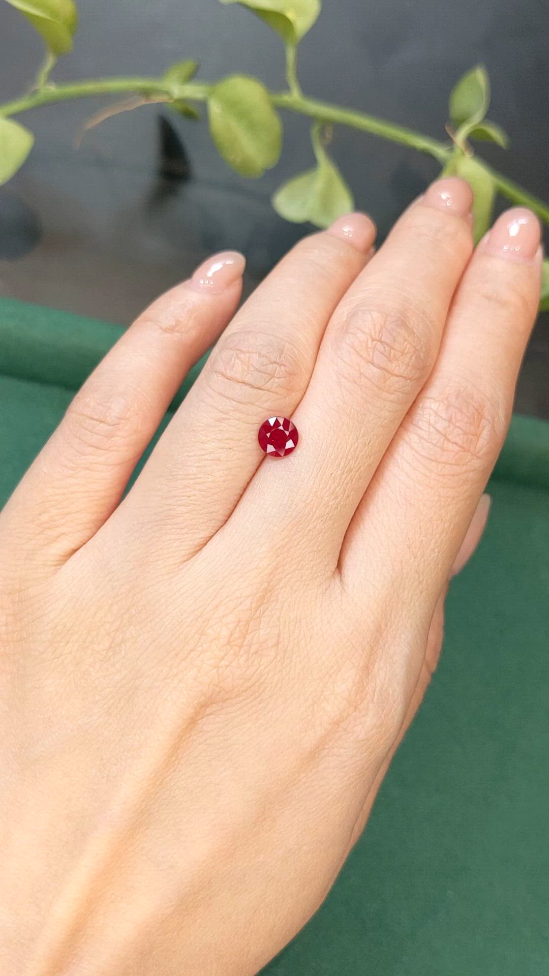 0.90 Ct. Ruby from Mozambique Size Video
