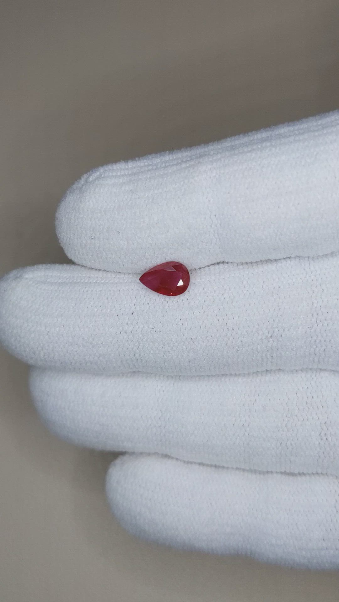 0.75 Ct. Purplish Red Ruby from Burma (Myanmar) Size Video