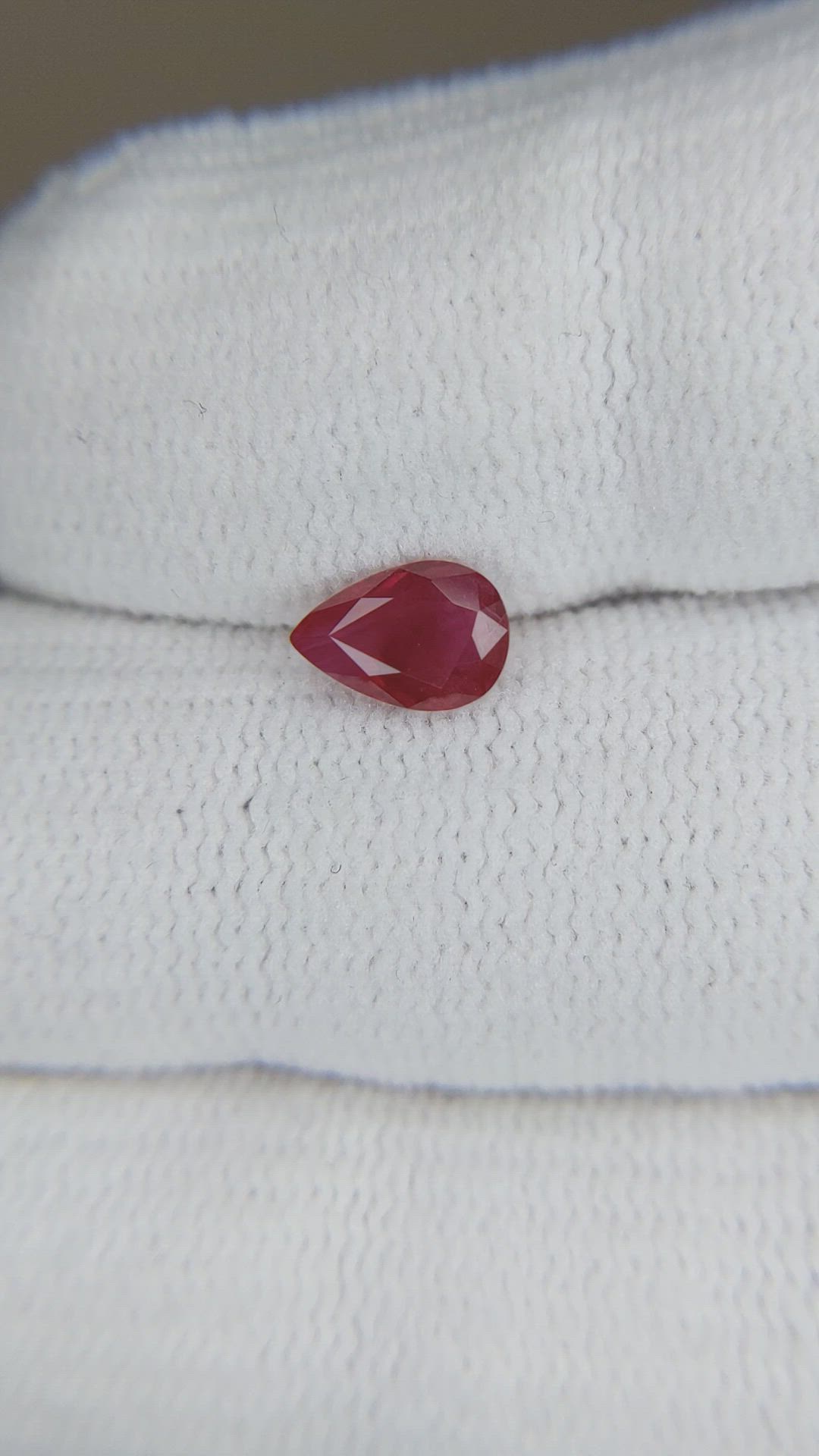 0.75 Ct. Purplish Red Ruby from Burma (Myanmar) Size Video