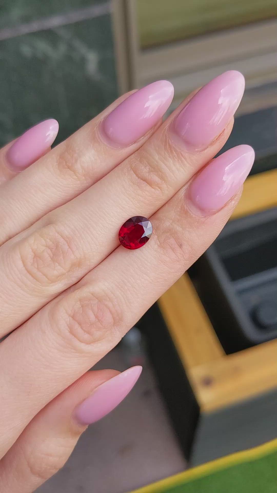 2.02 Ct. Ruby from Mozambique Size Video
