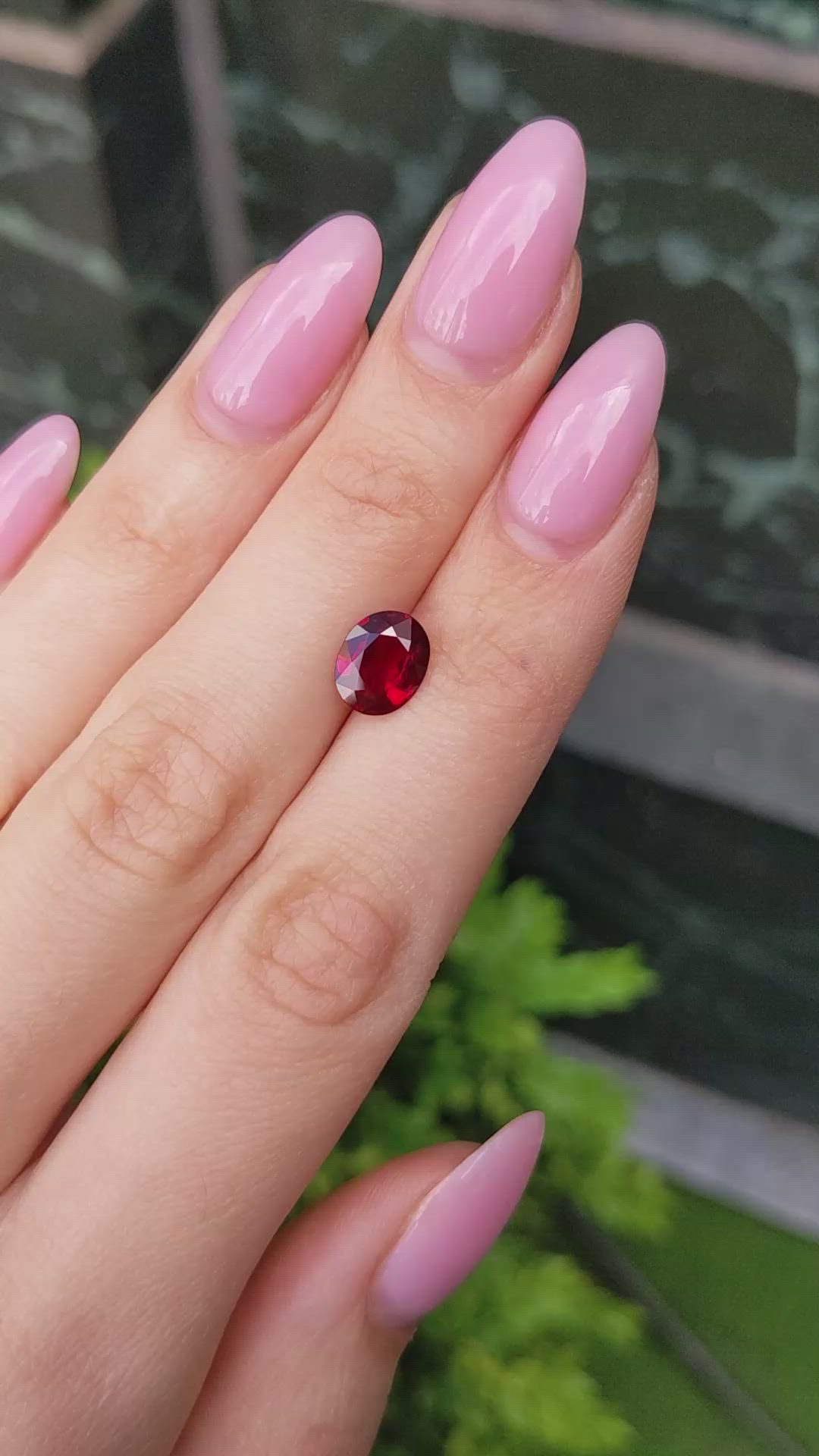 2.02 Ct. Ruby from Mozambique Size Video